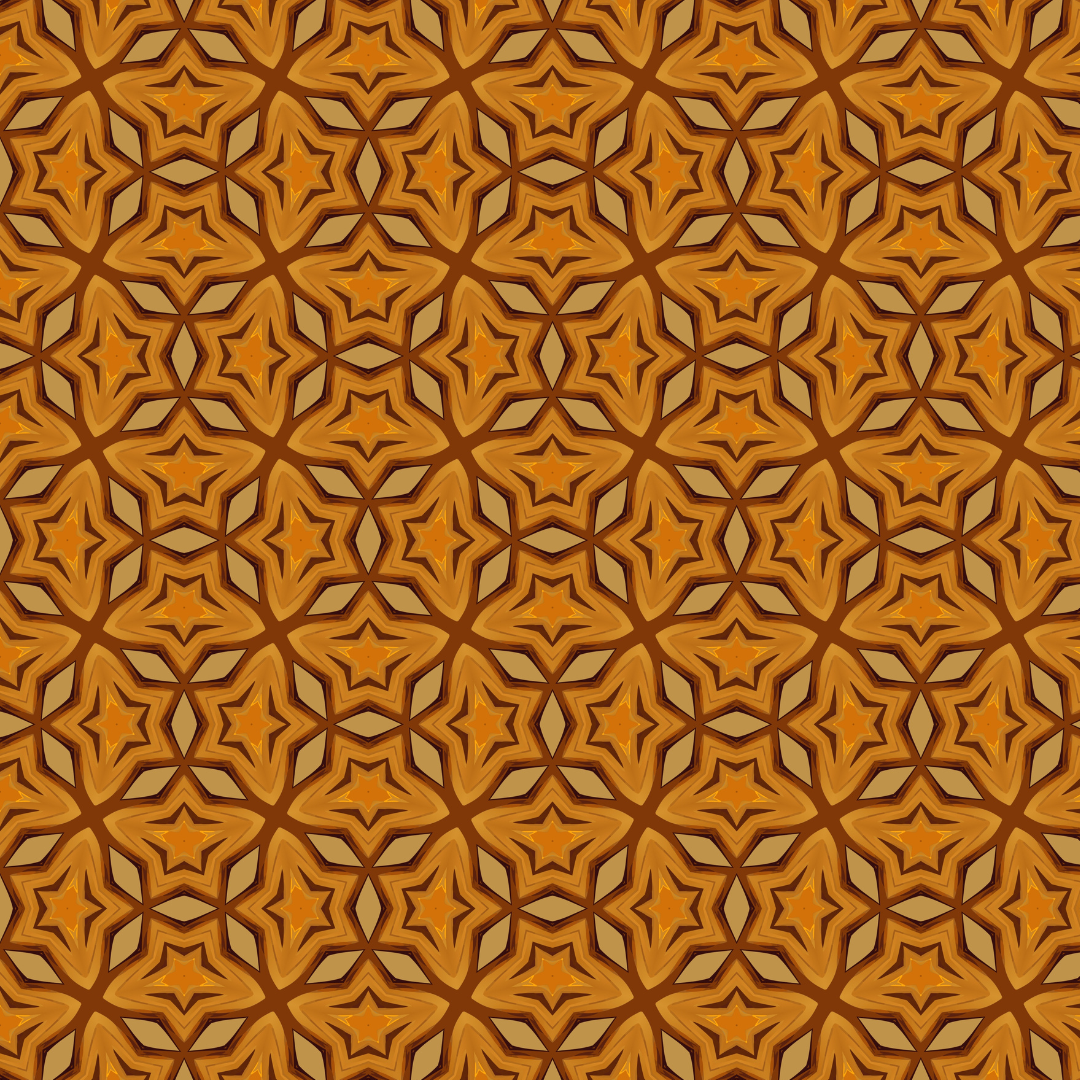 Brown Floral Repeat Pattern
