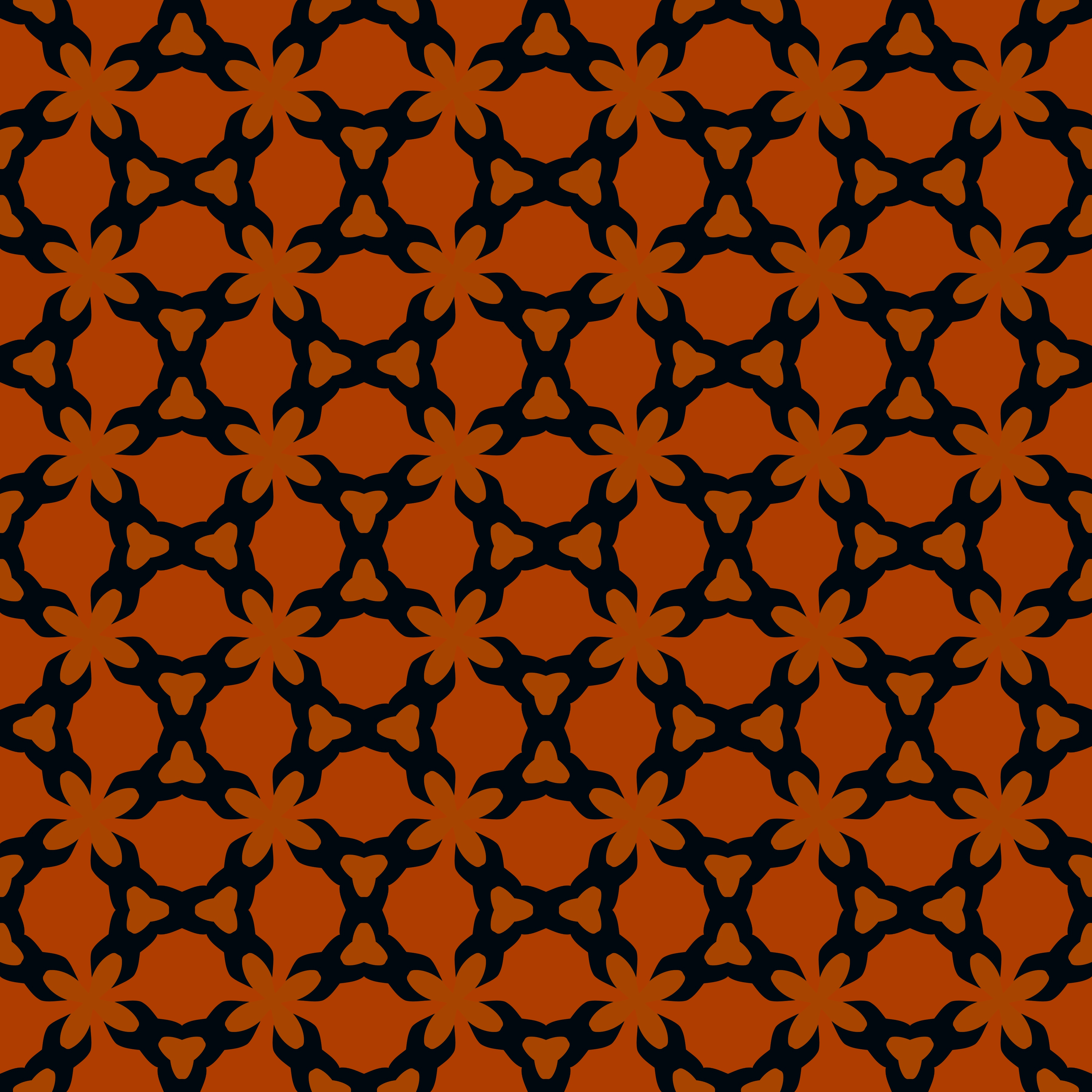 Dark Brown Geometric Repeat Pattern