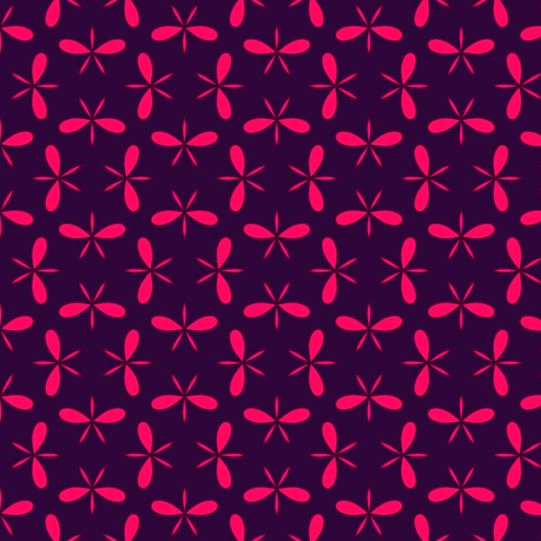 Pink Butterfly Art Repeat Pattern