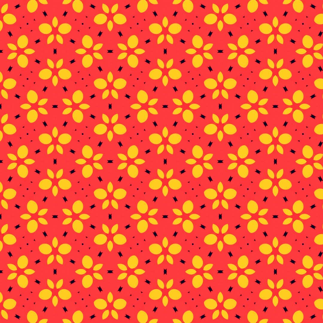 Tiny Yellow Flower Repeat Pattern