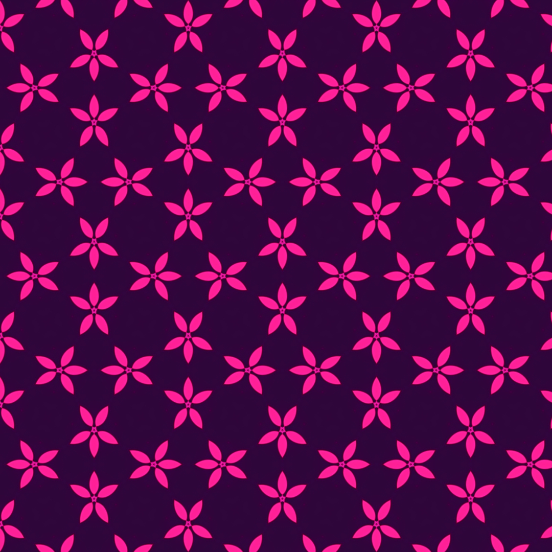 Pink Florals Seamless Repeat Pattern
