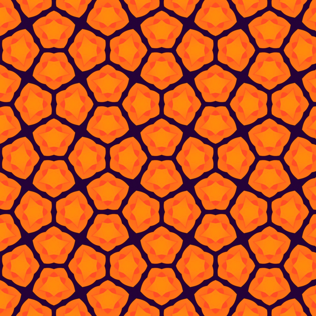 Yellow Hectogan Seamless Repeat Pattern