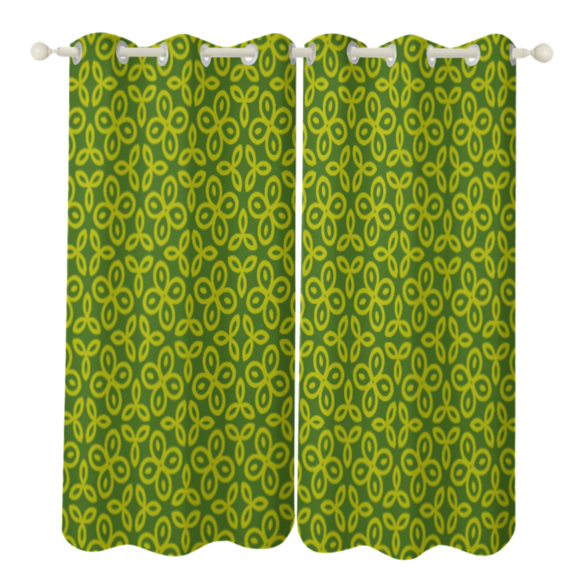 Green Floral Repeat Pattern