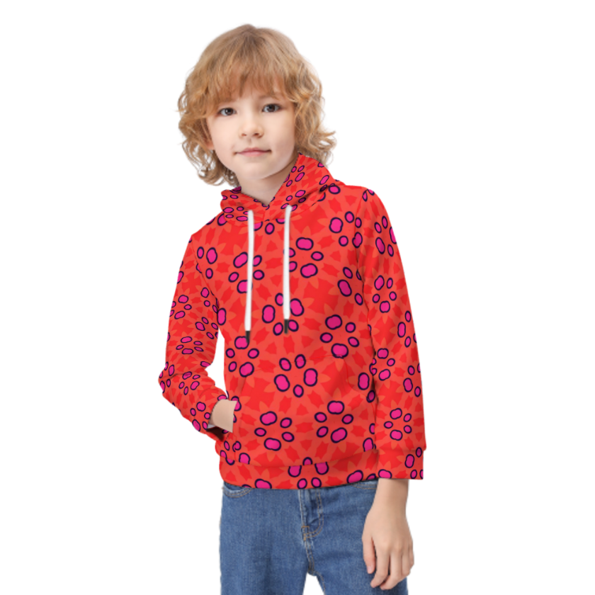 Red Floral Repeat Pattern