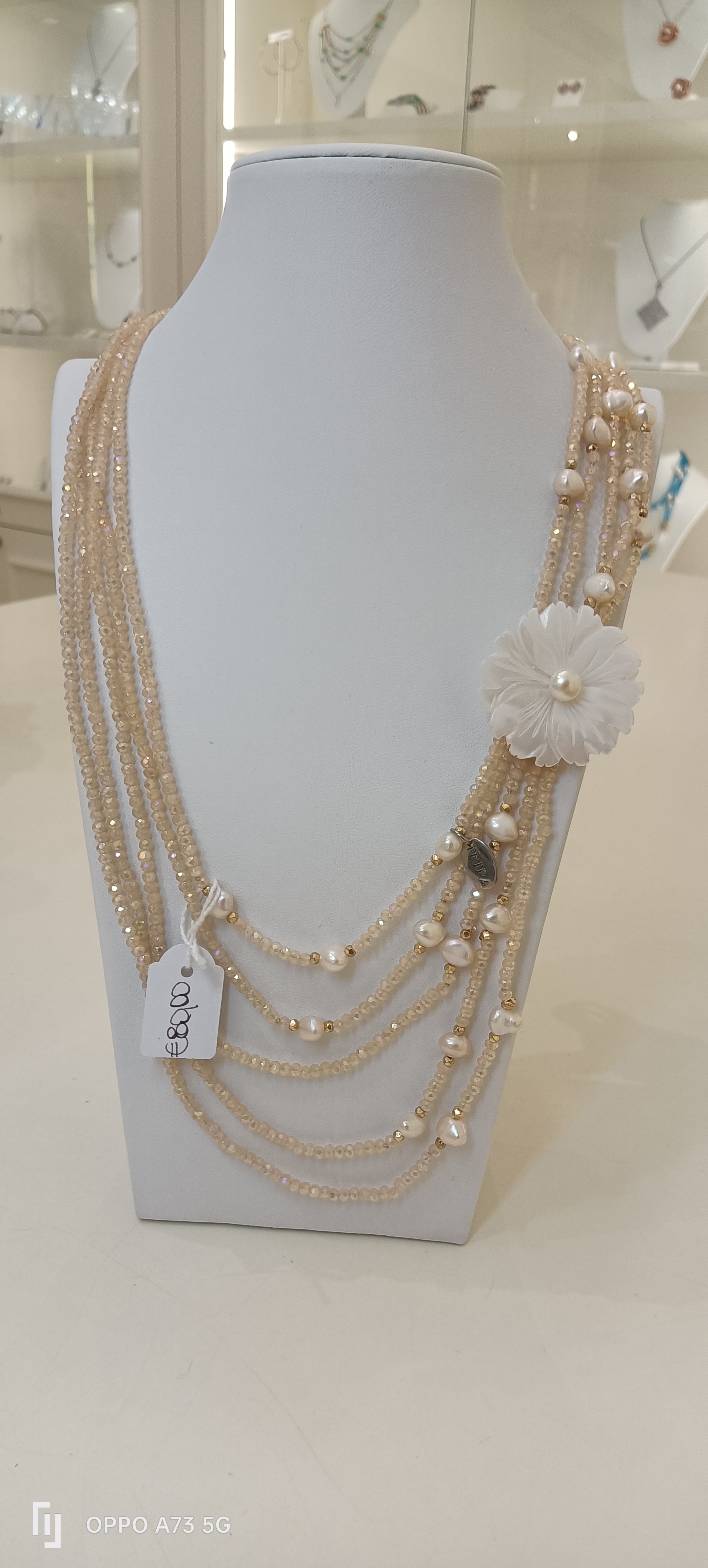Collana Fiore madreperla 