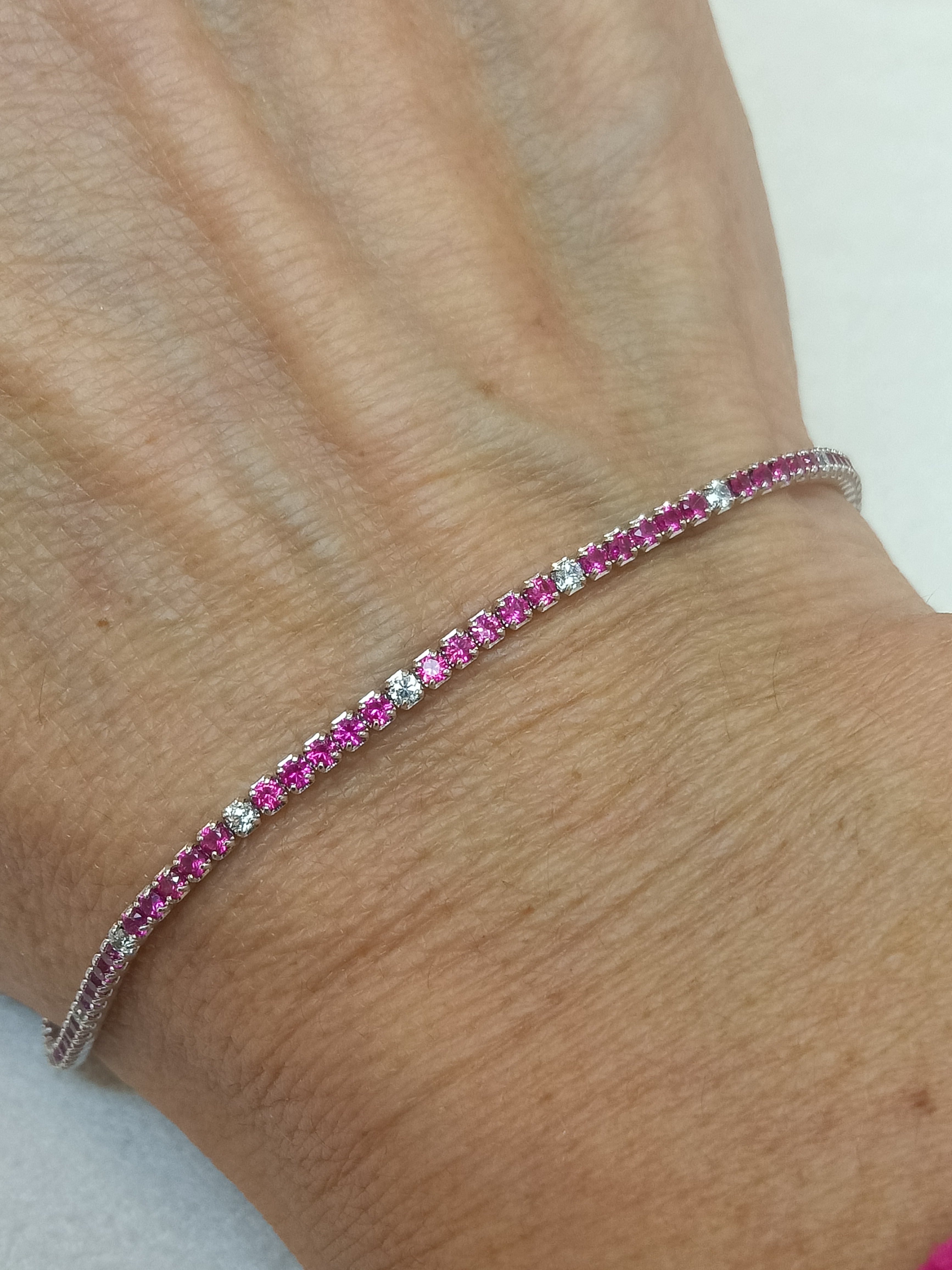 Bracciale tennis in argento 