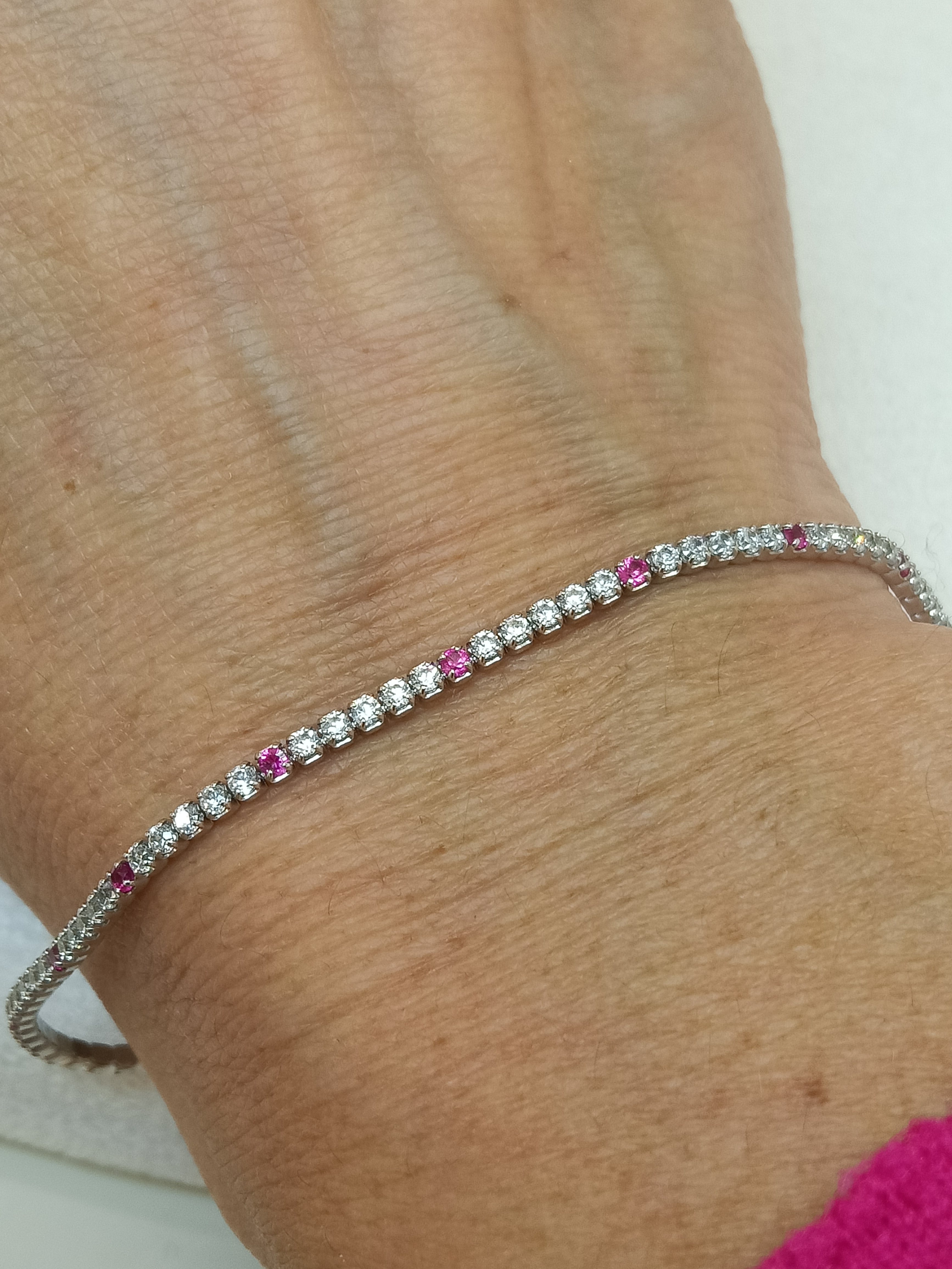 Bracciale tennis in argento 