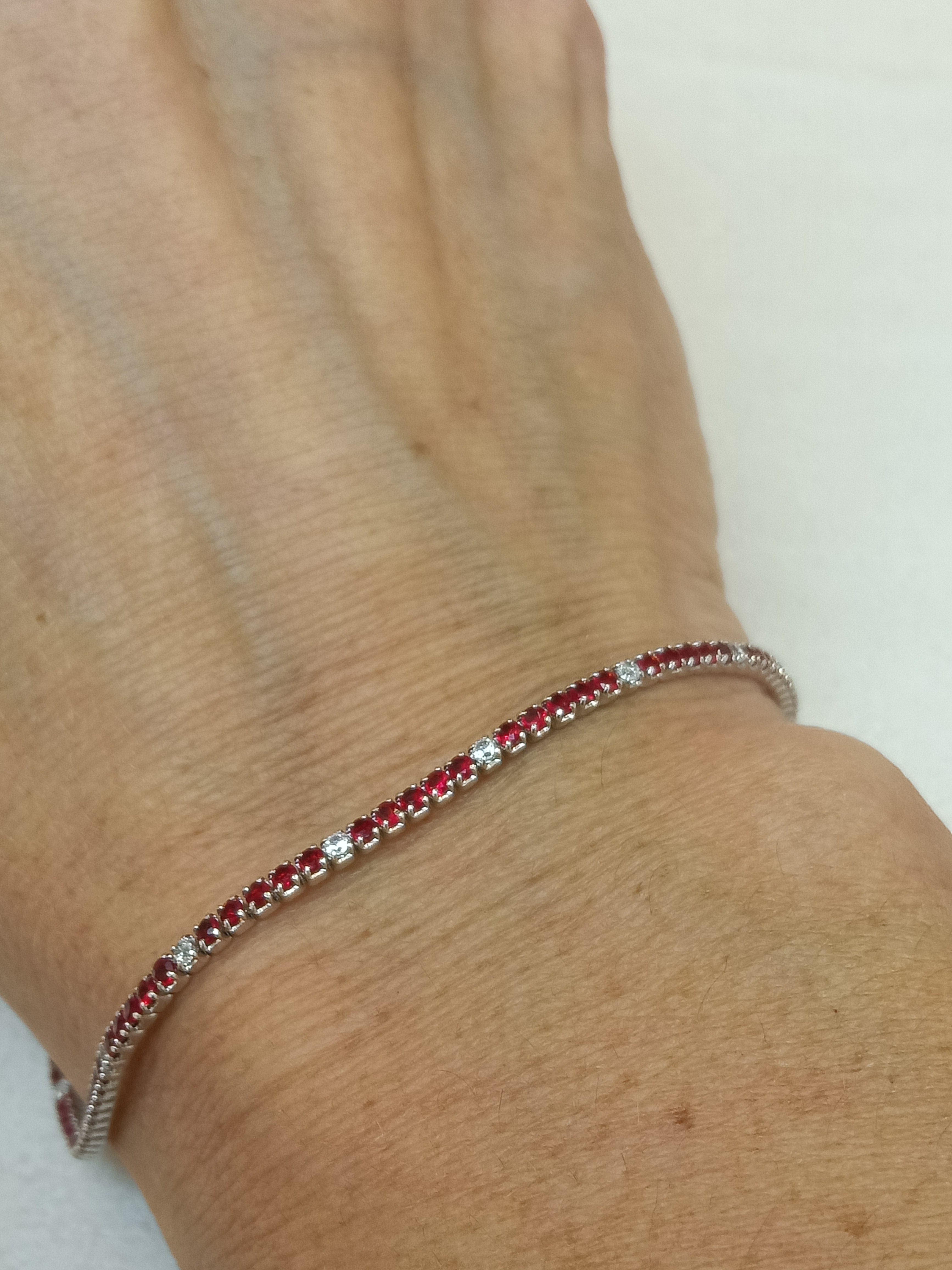 Bracciale tennis in argento 