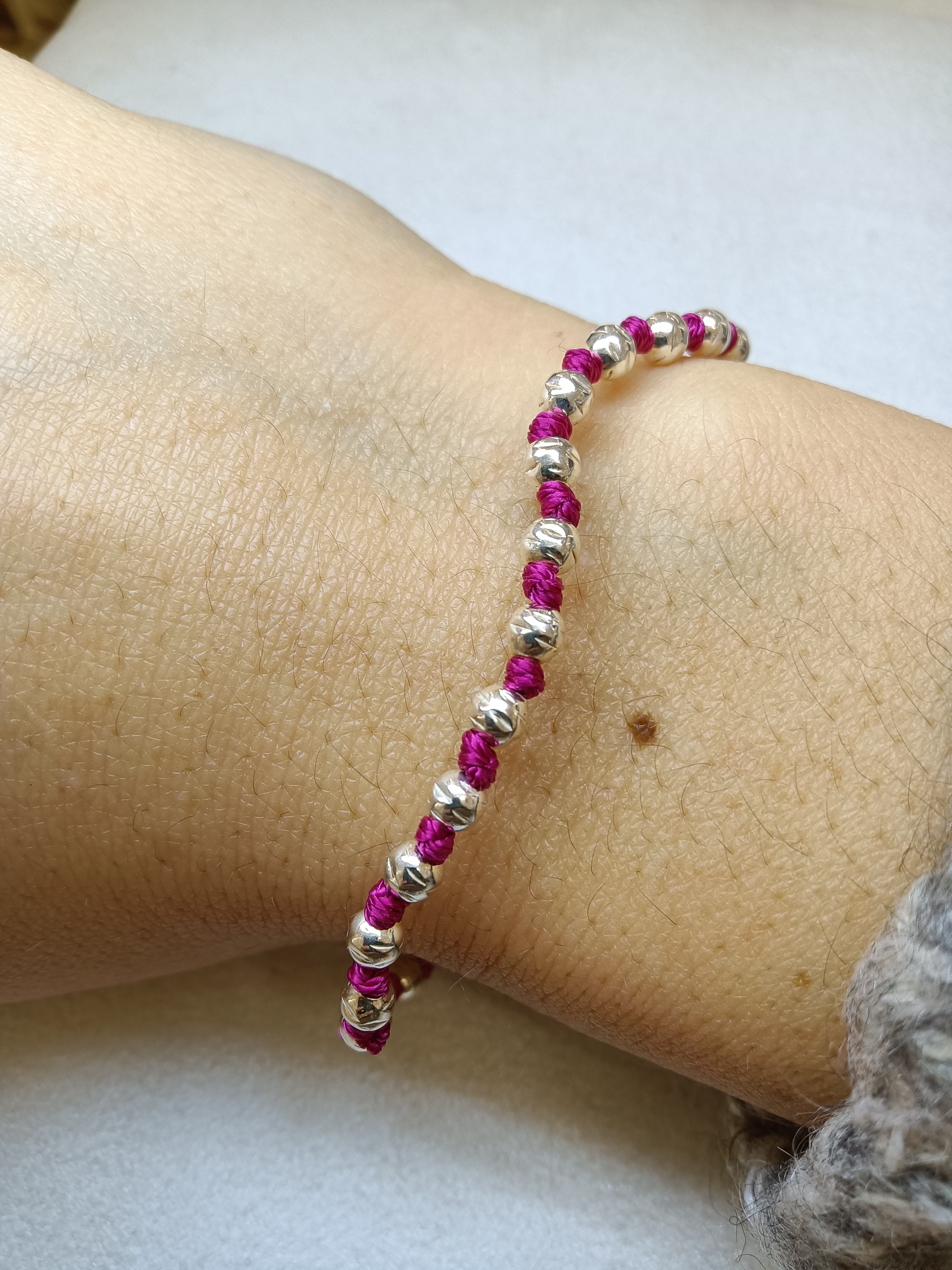 Bracciale argento pepite 