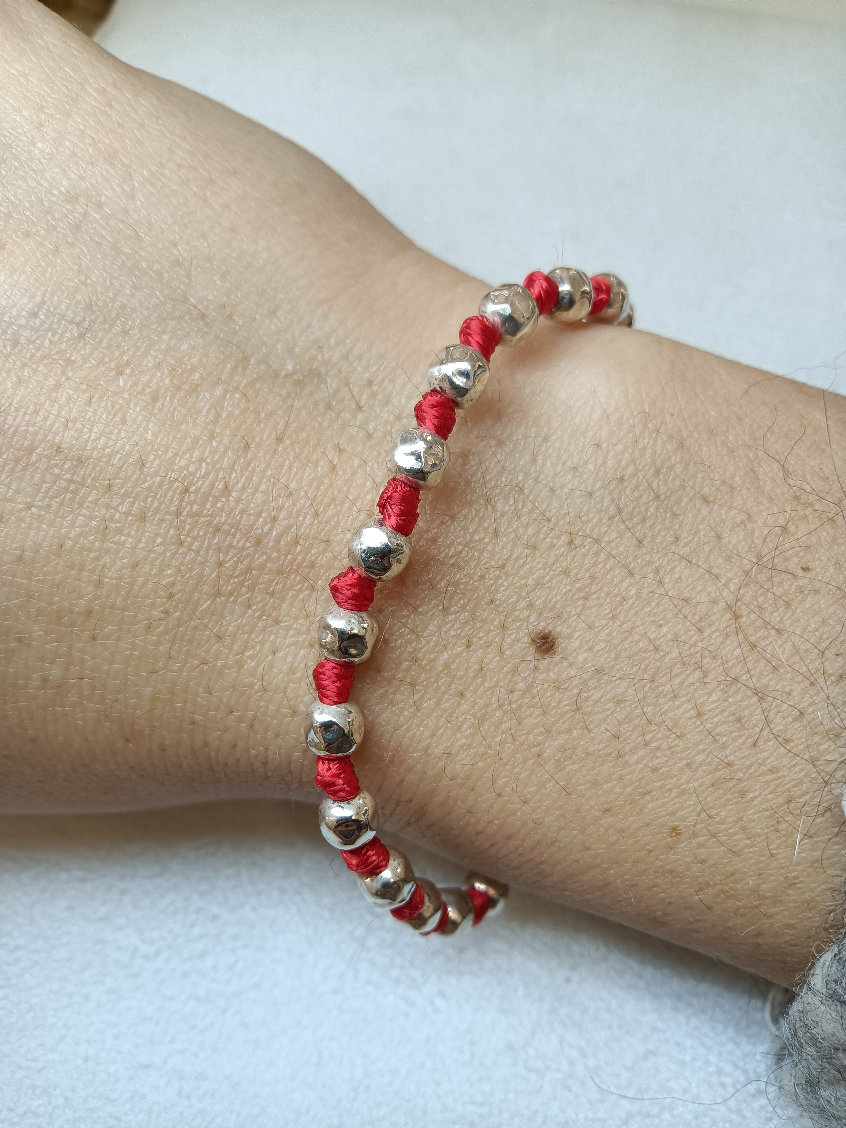 Bracciale argento pepite grandi