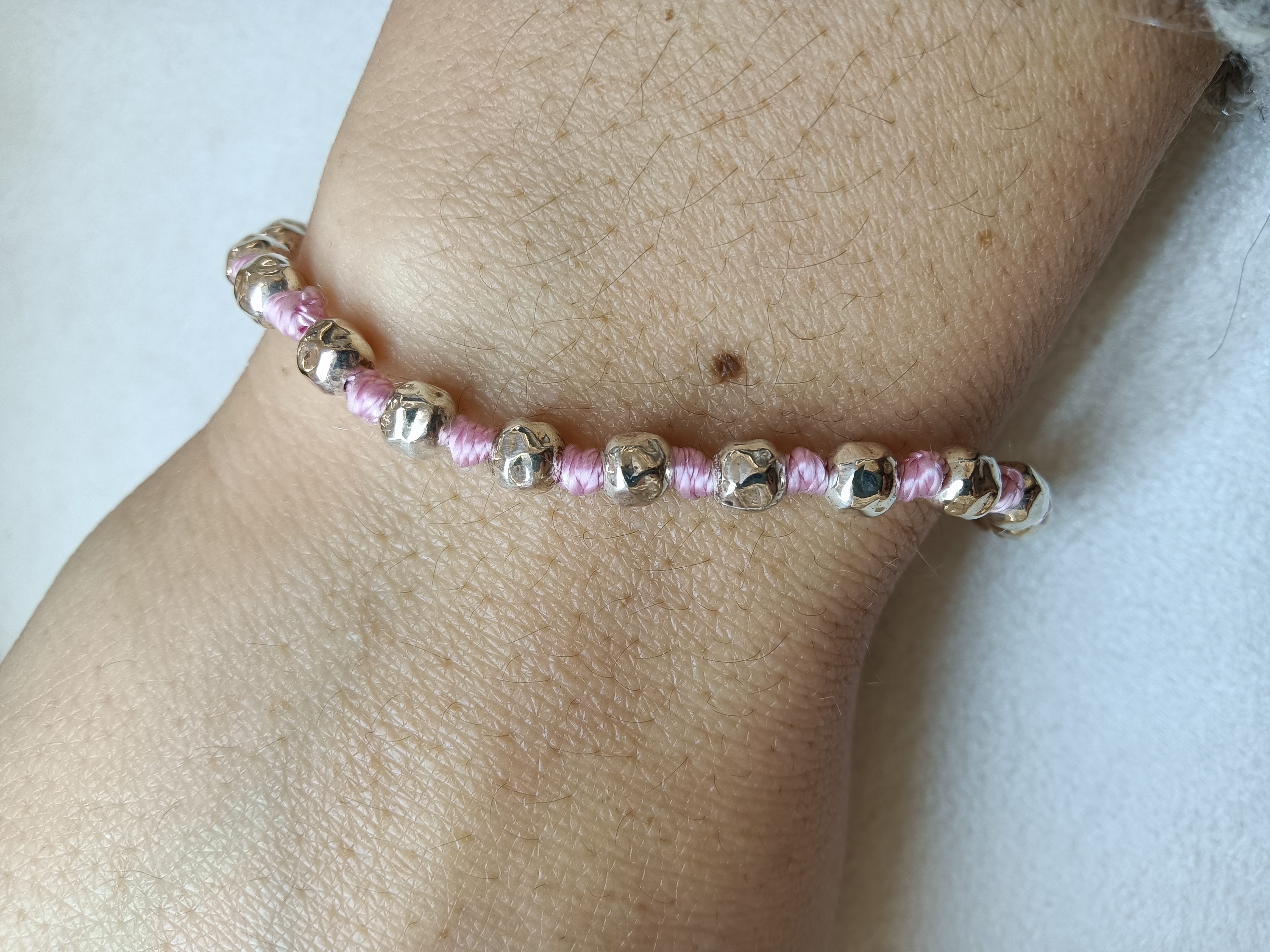 Bracciale argento pepite grandi