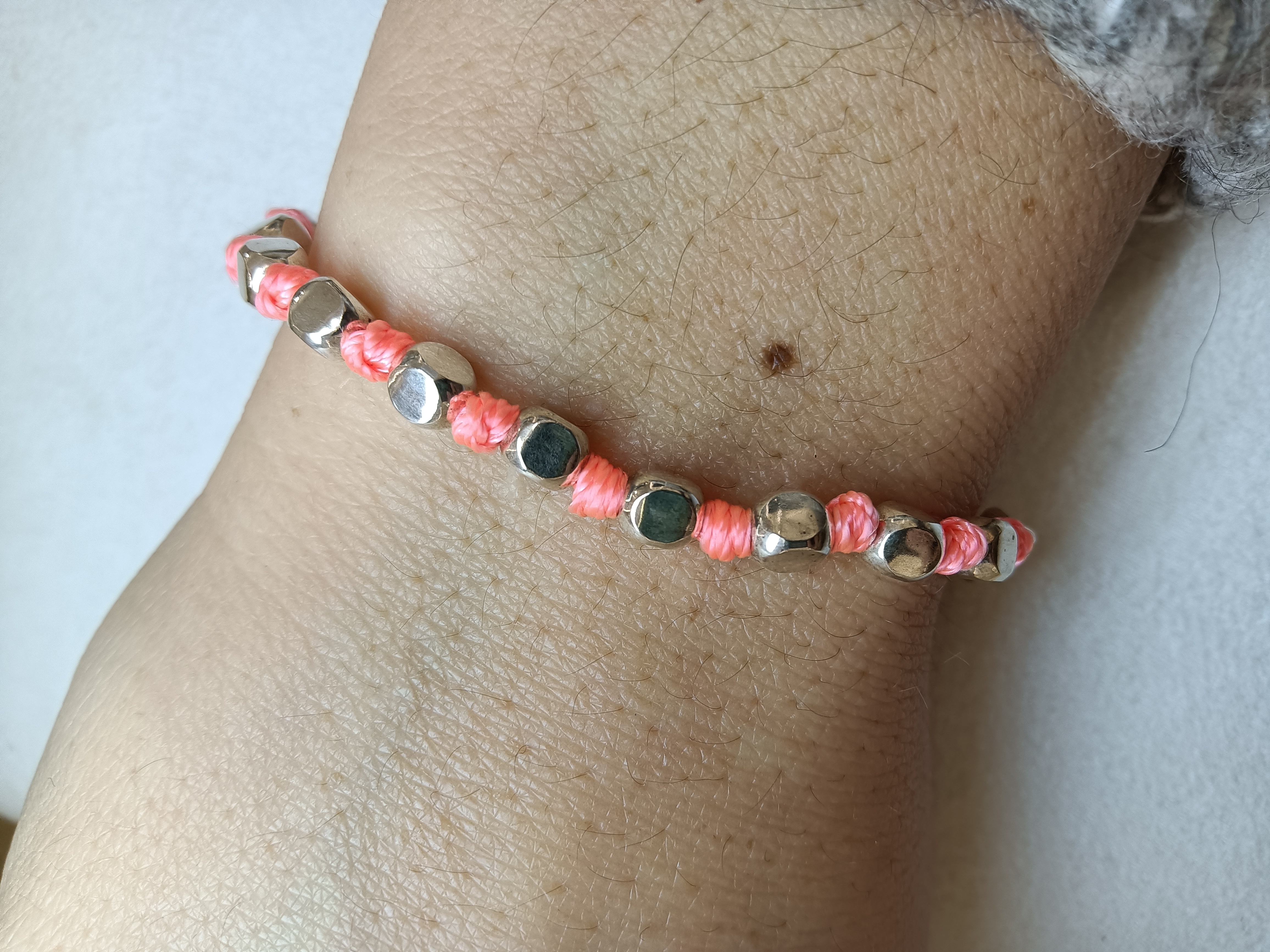 Bracciale argento pepite grandi