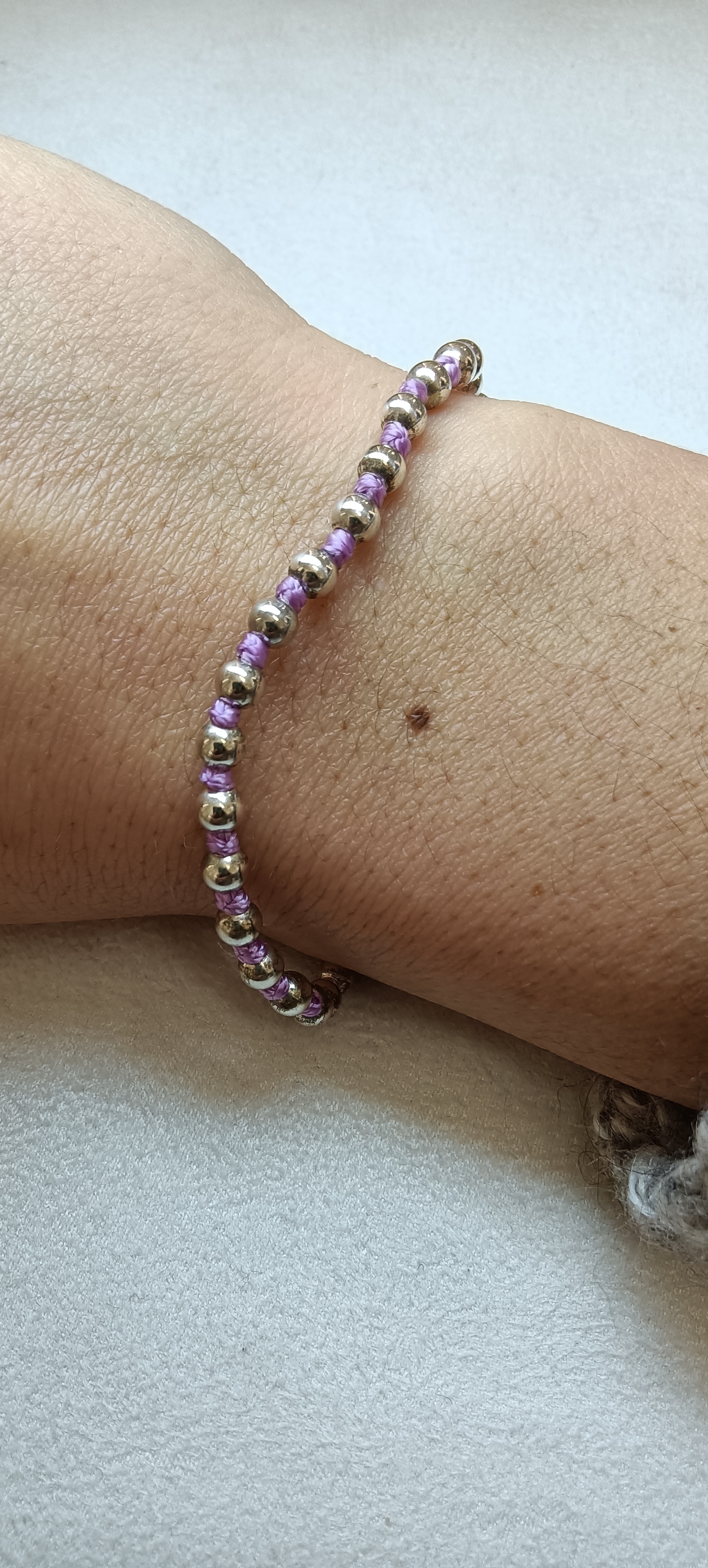 Bracciale argento sfere