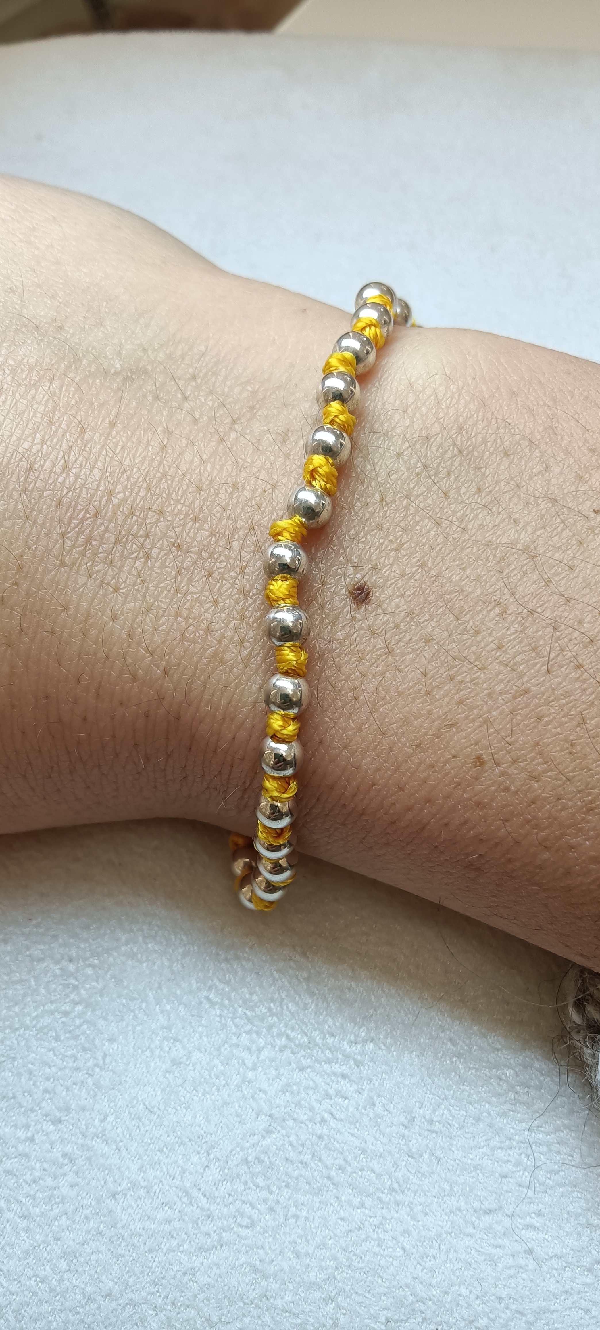 Bracciale argento sfere