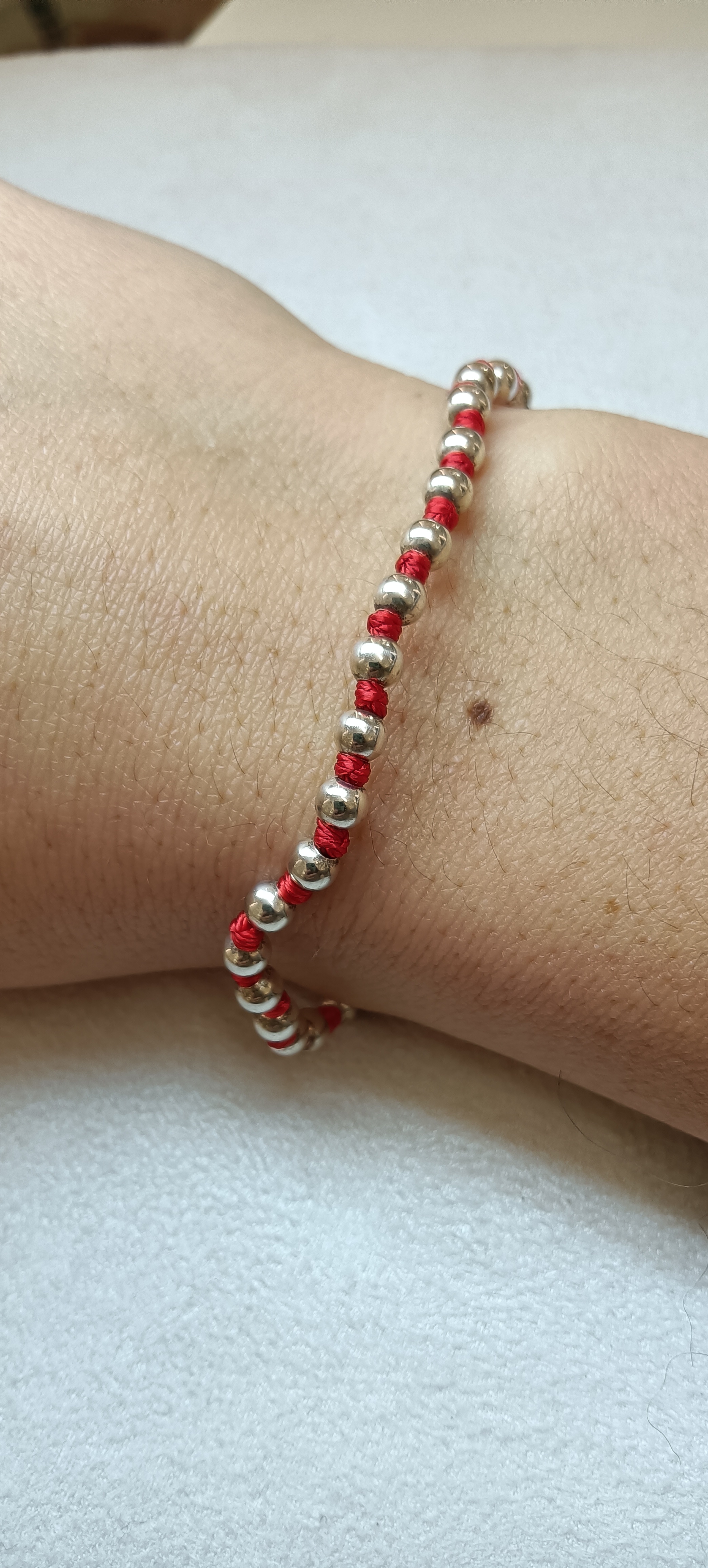 Bracciale argento sfere