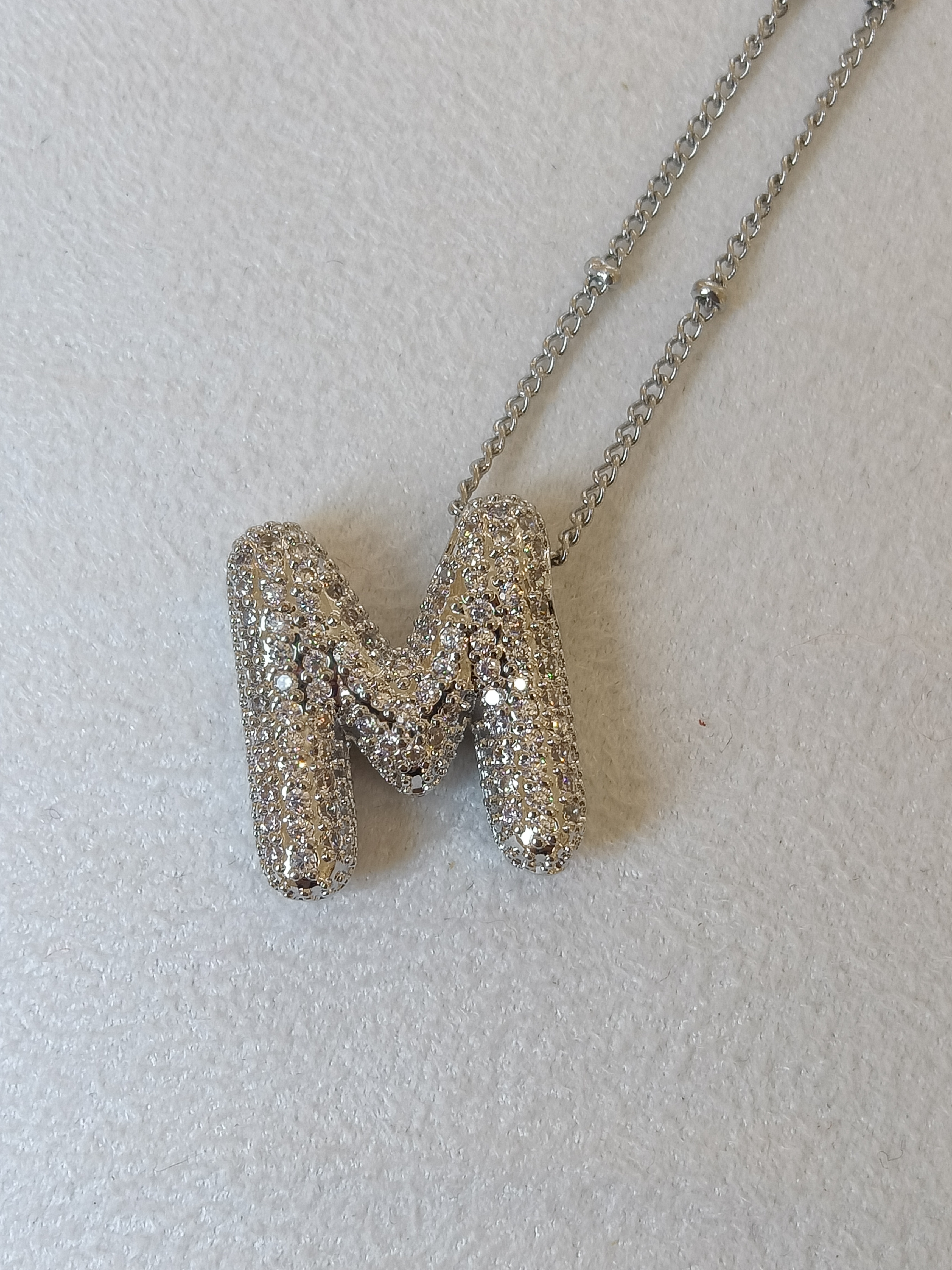 Collier iniziale Pavé bigiotteria