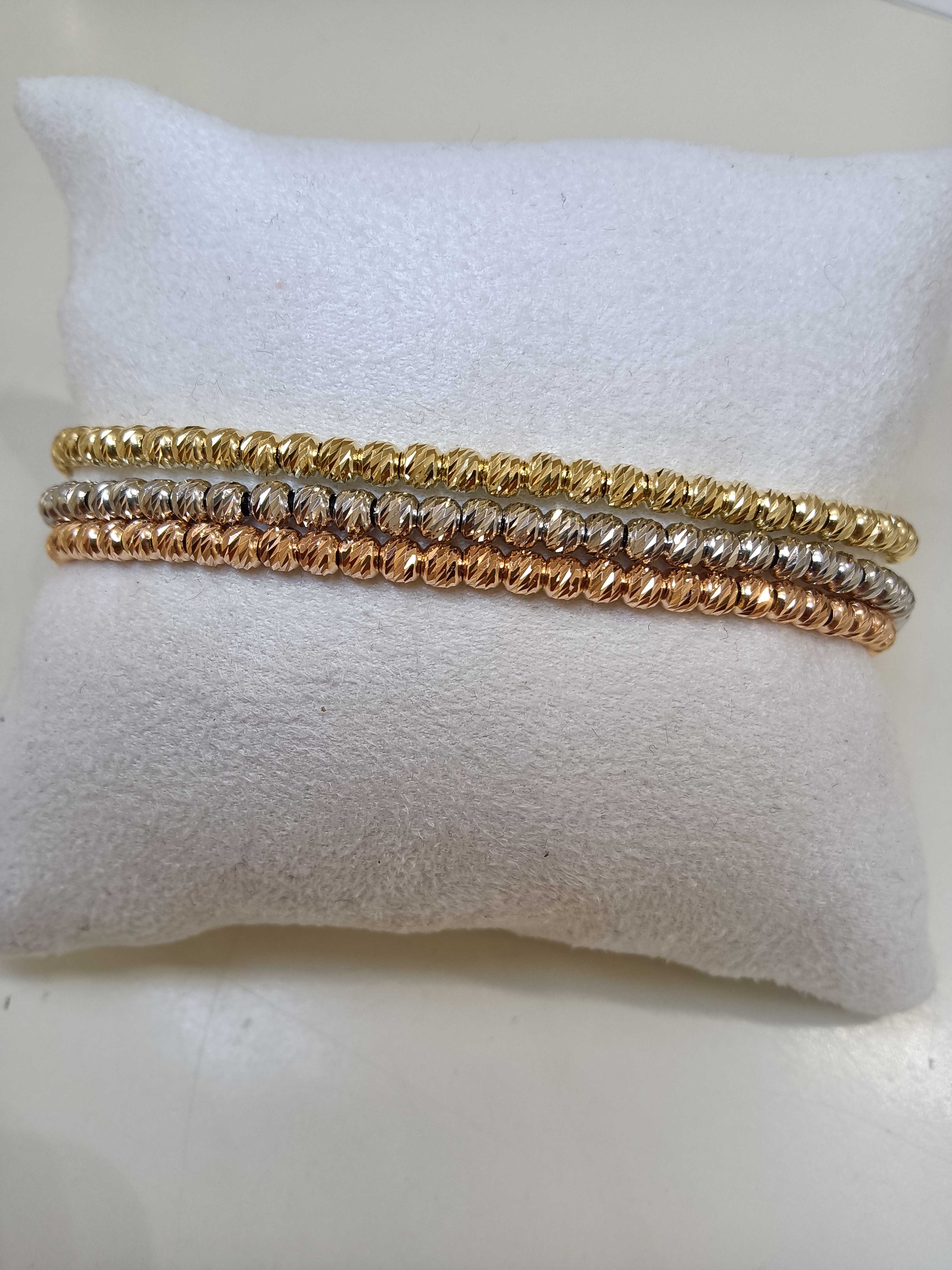 Bracciale sfere diamantate medie