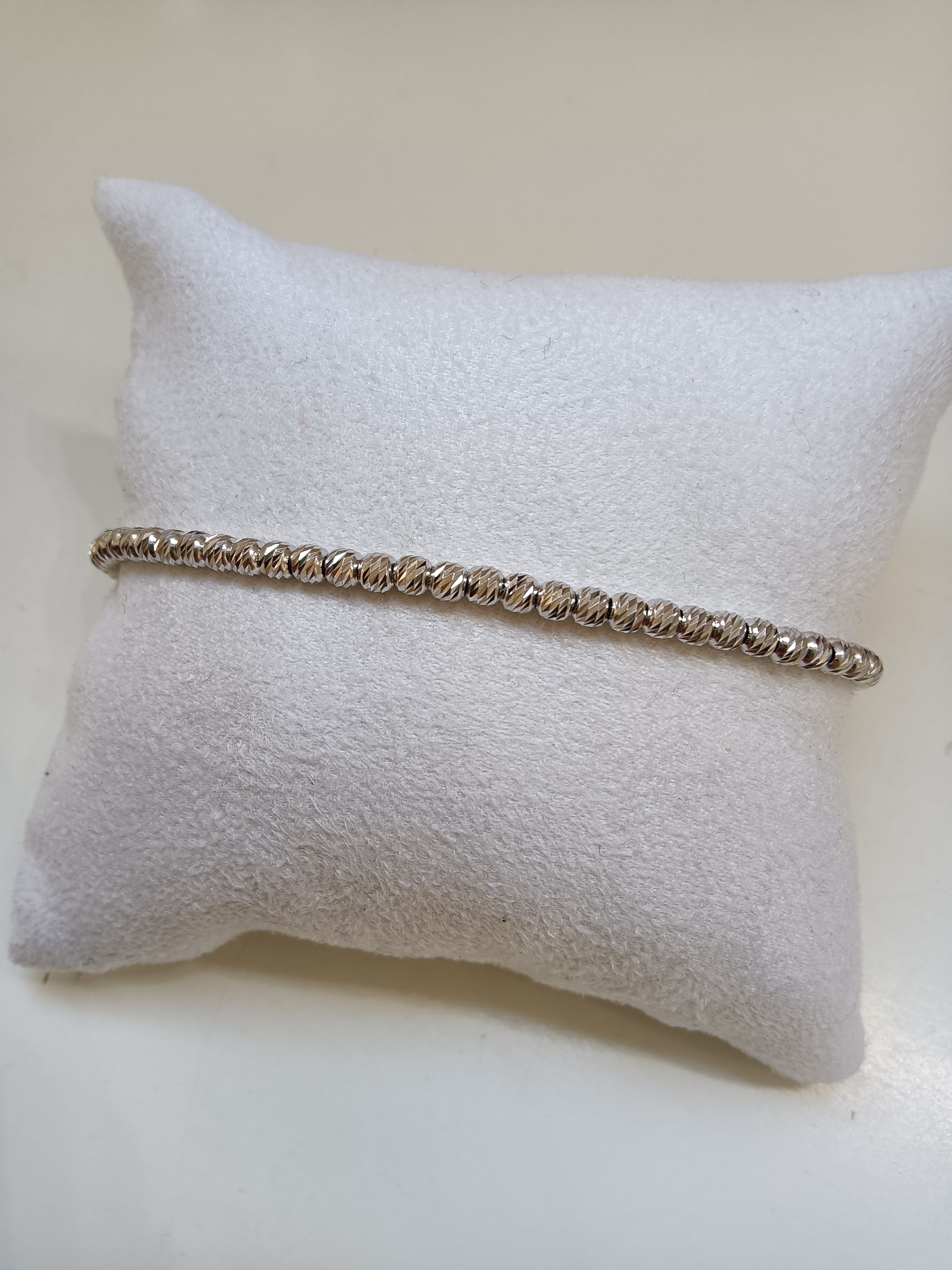 Bracciale sfere diamantate medie