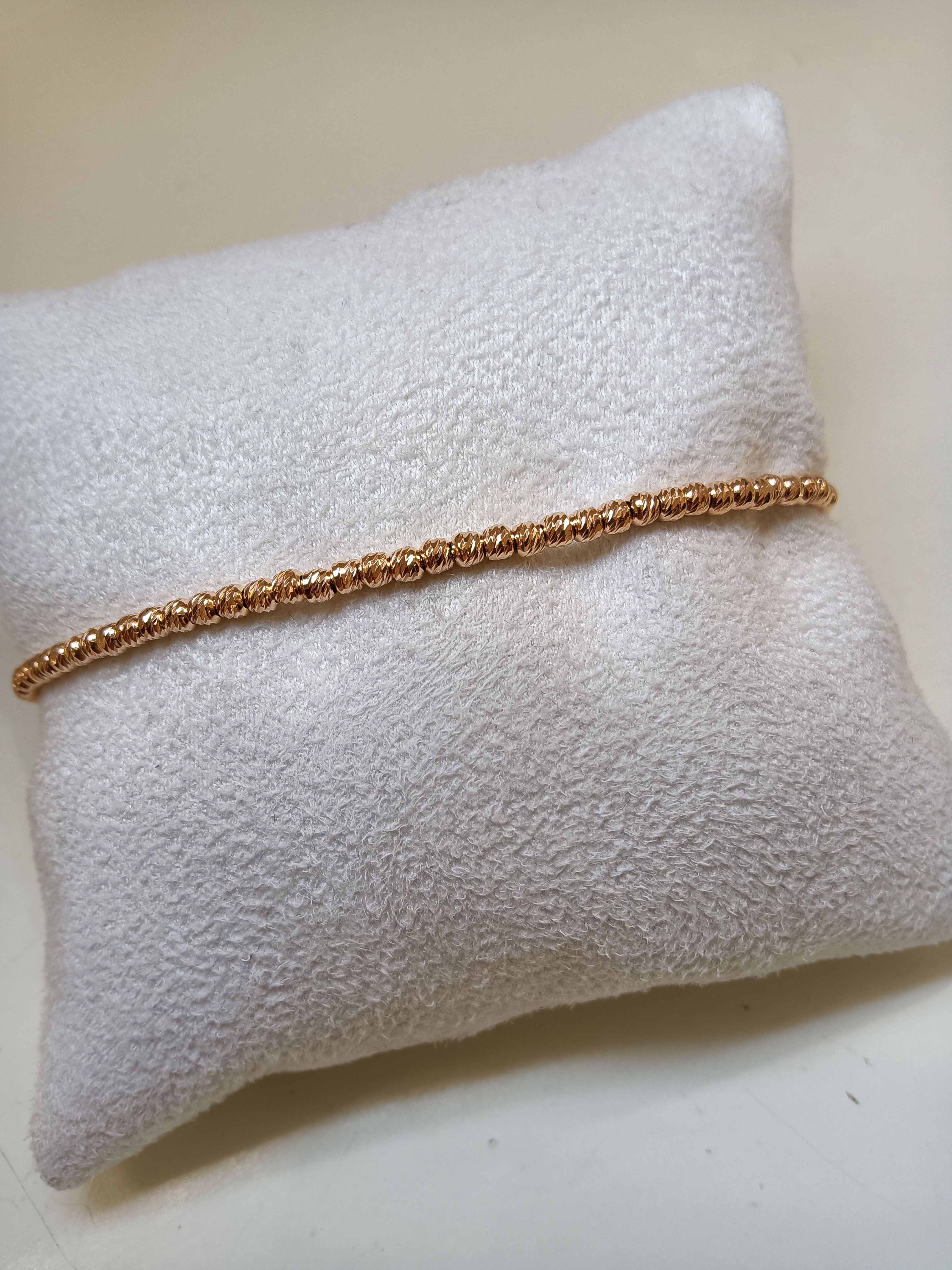 Bracciale argento sfere diamantate piccole