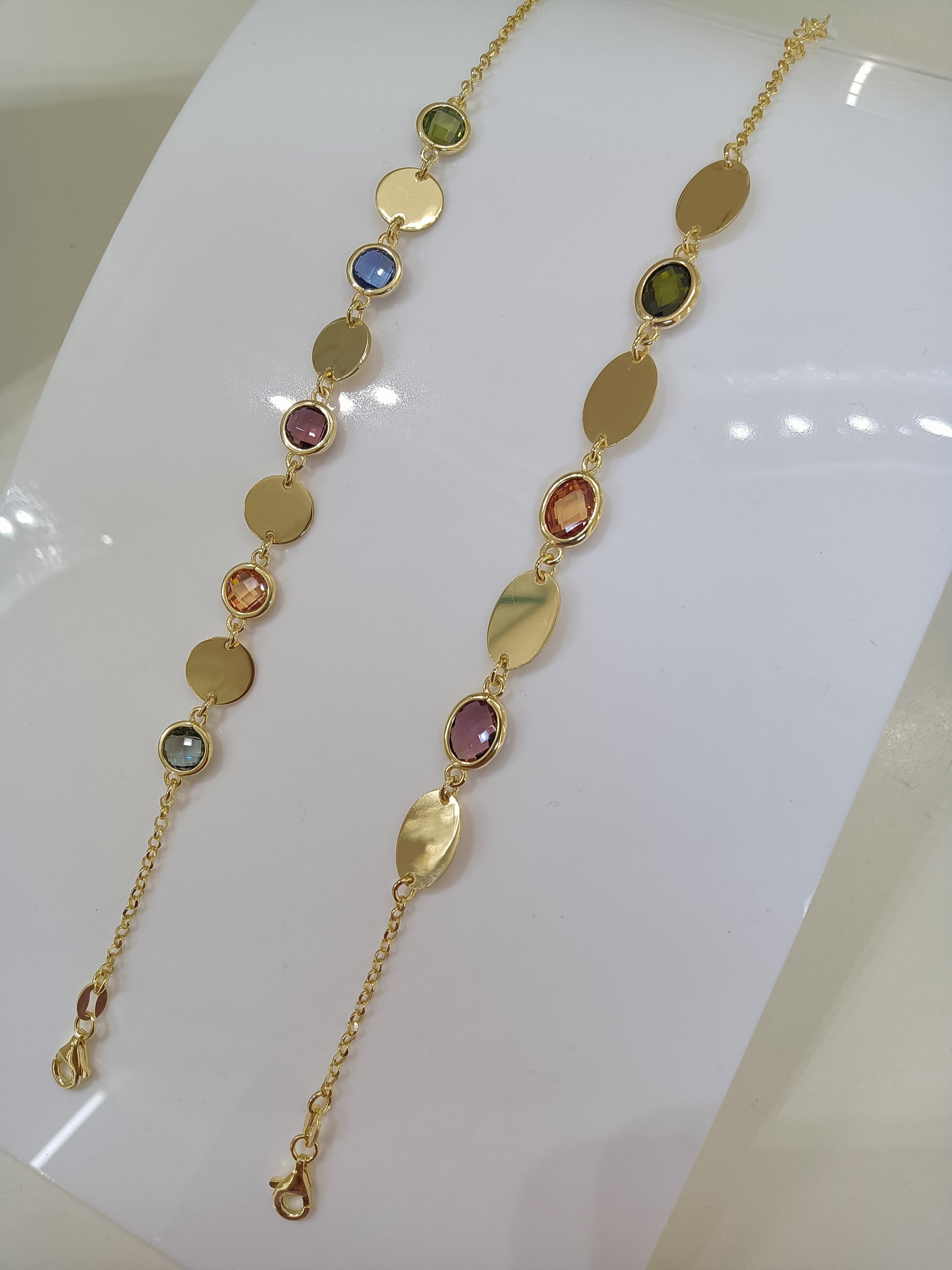 Bracciali argento multicolor