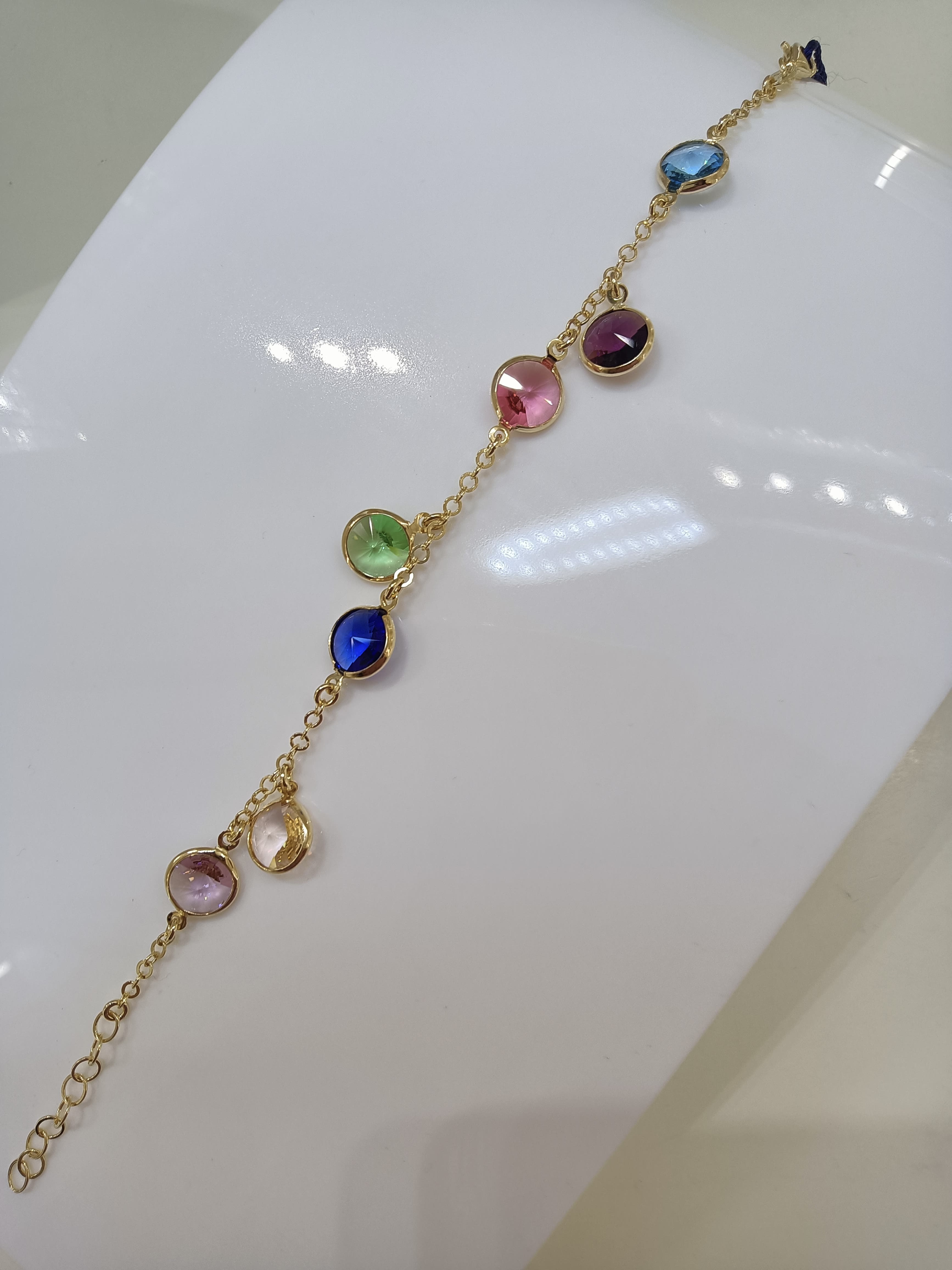 Bracciali argento multicolor