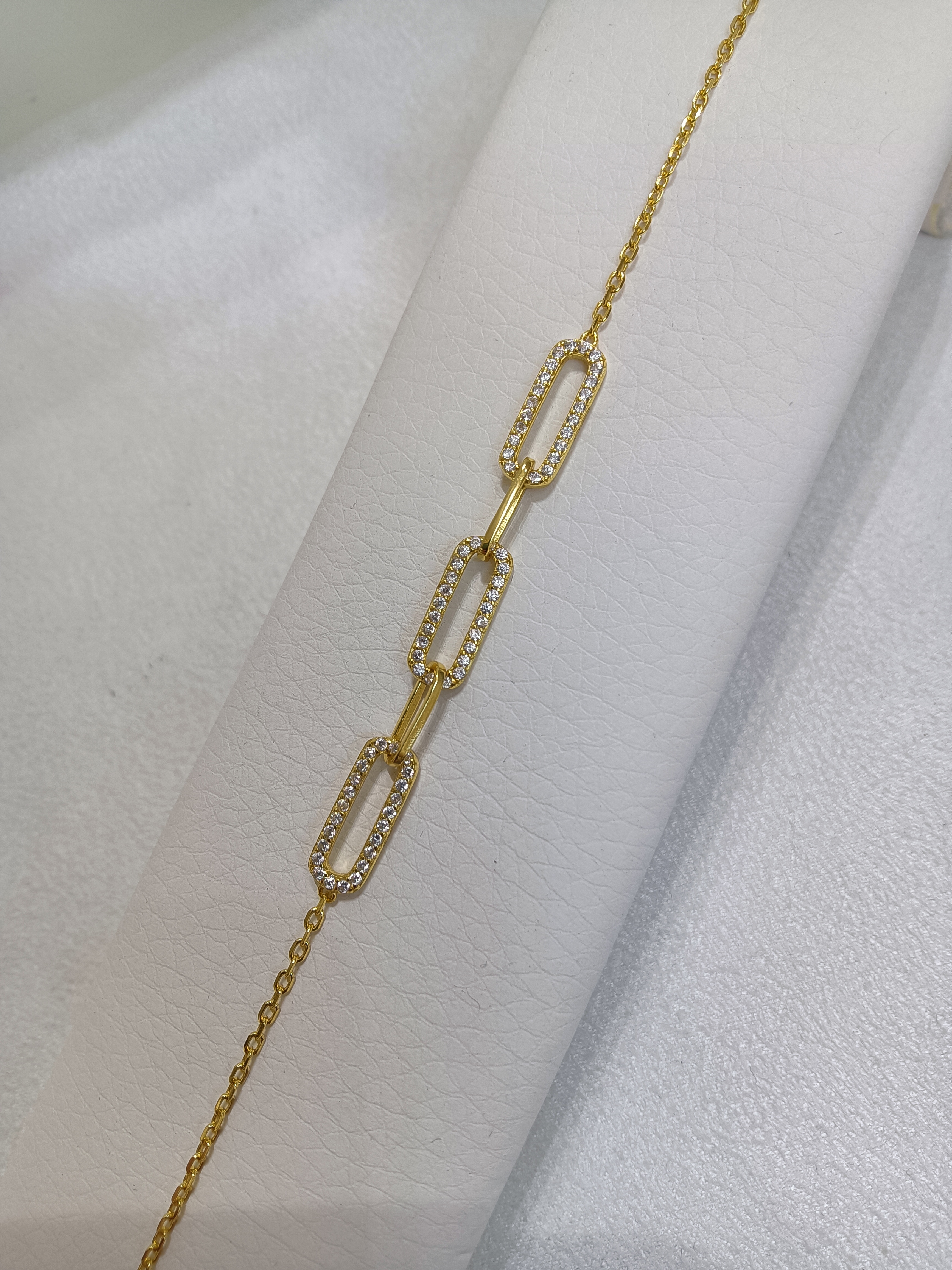 Bracciale a maglie alternate