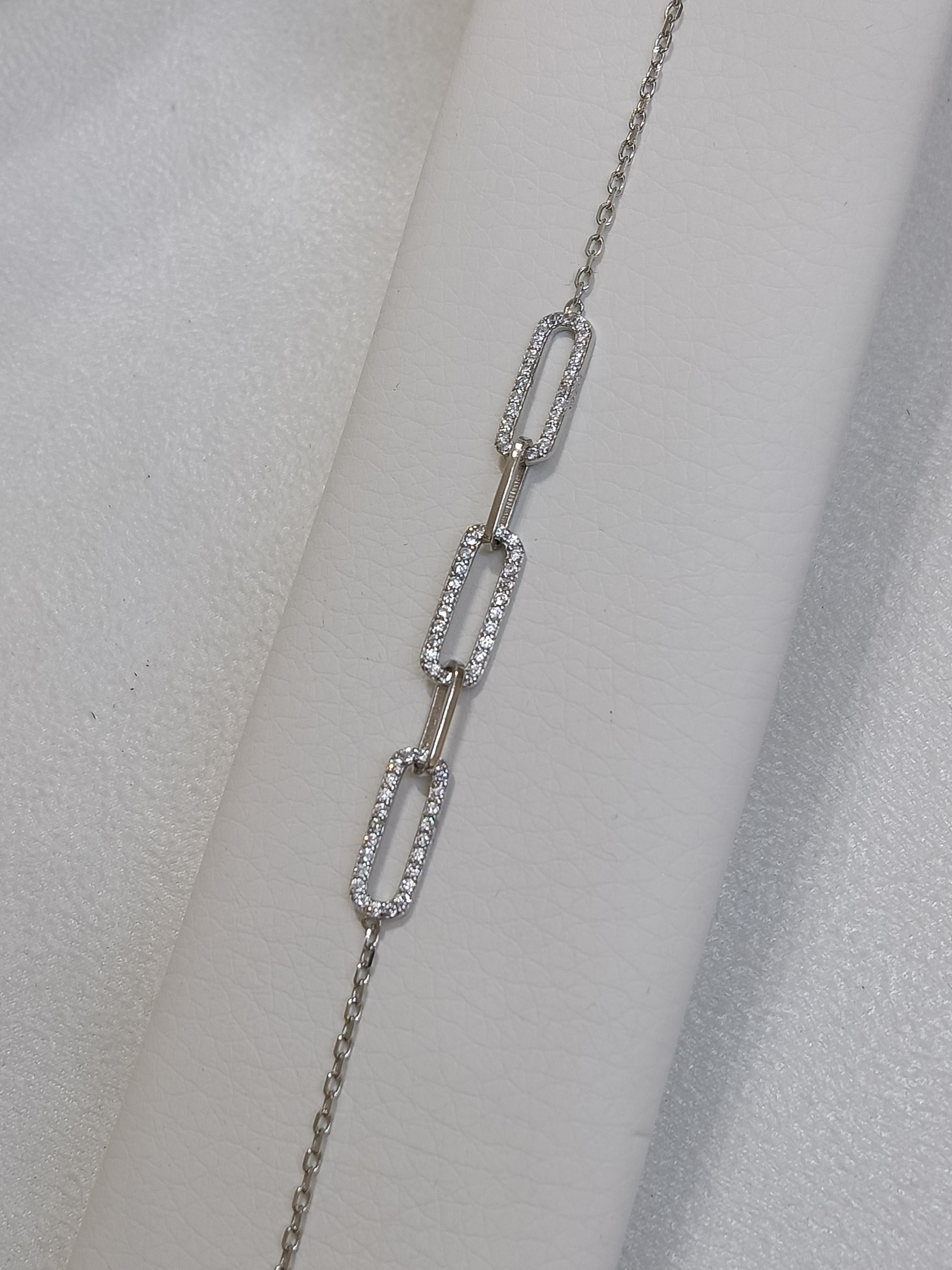 Bracciale a maglie alternate