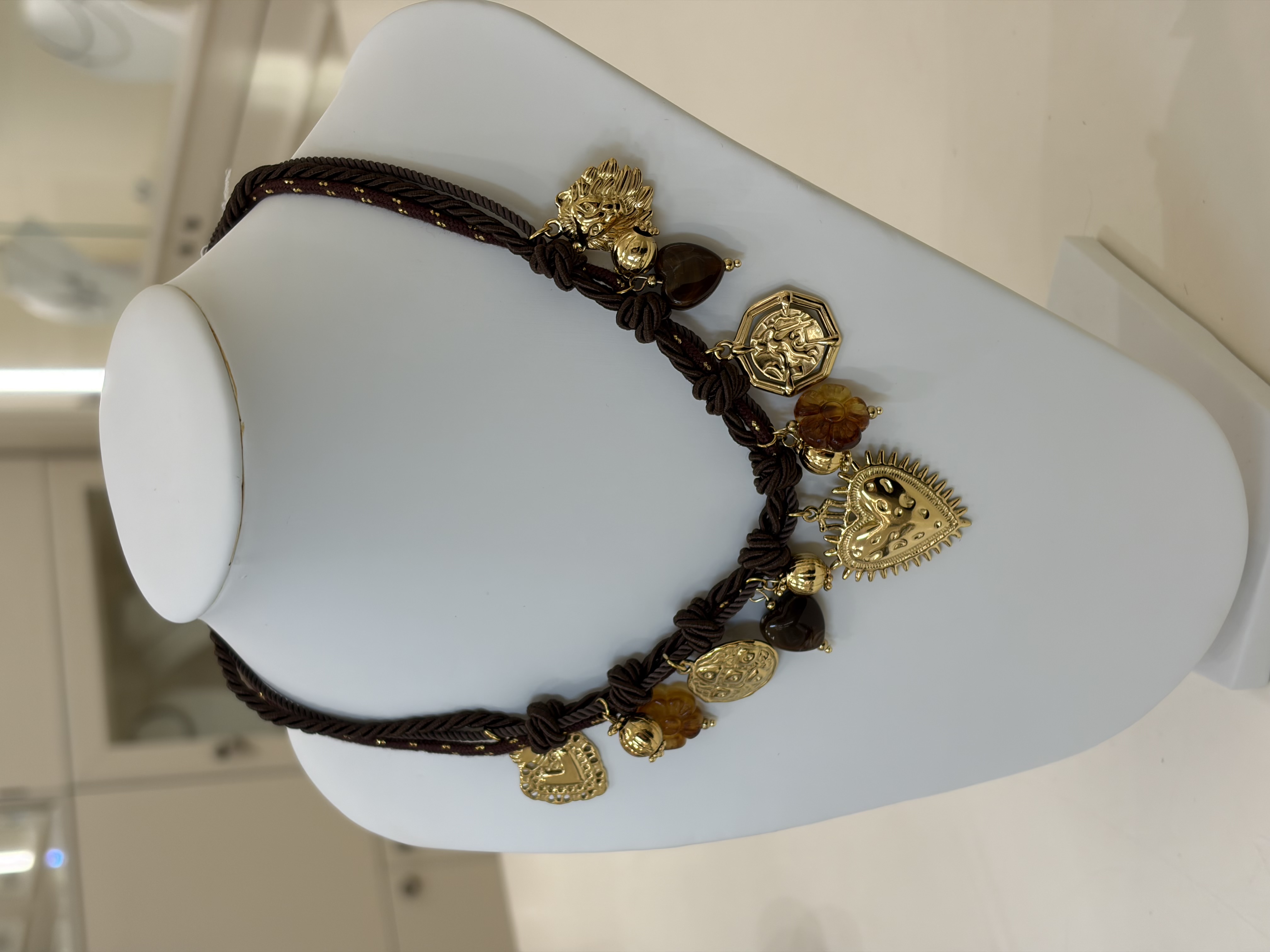 Collier Charms cuore sacro