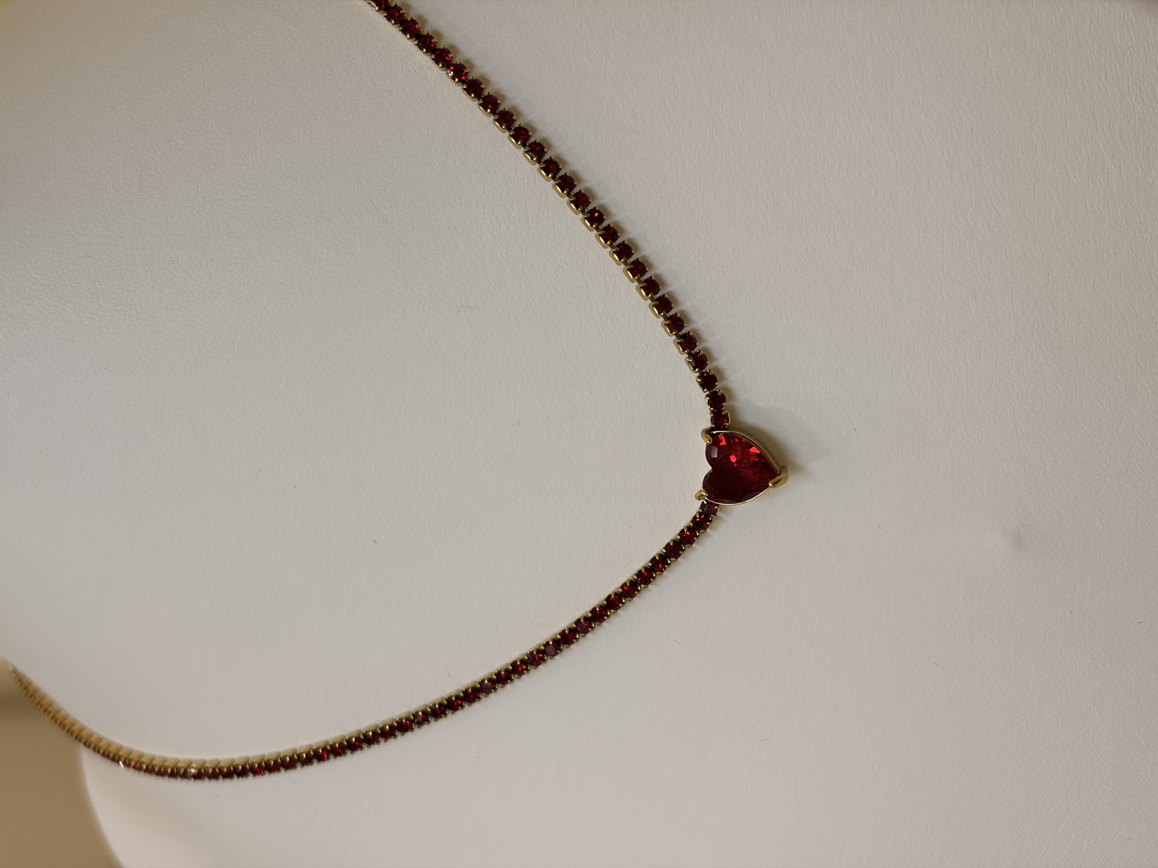 Collier tennis Heart