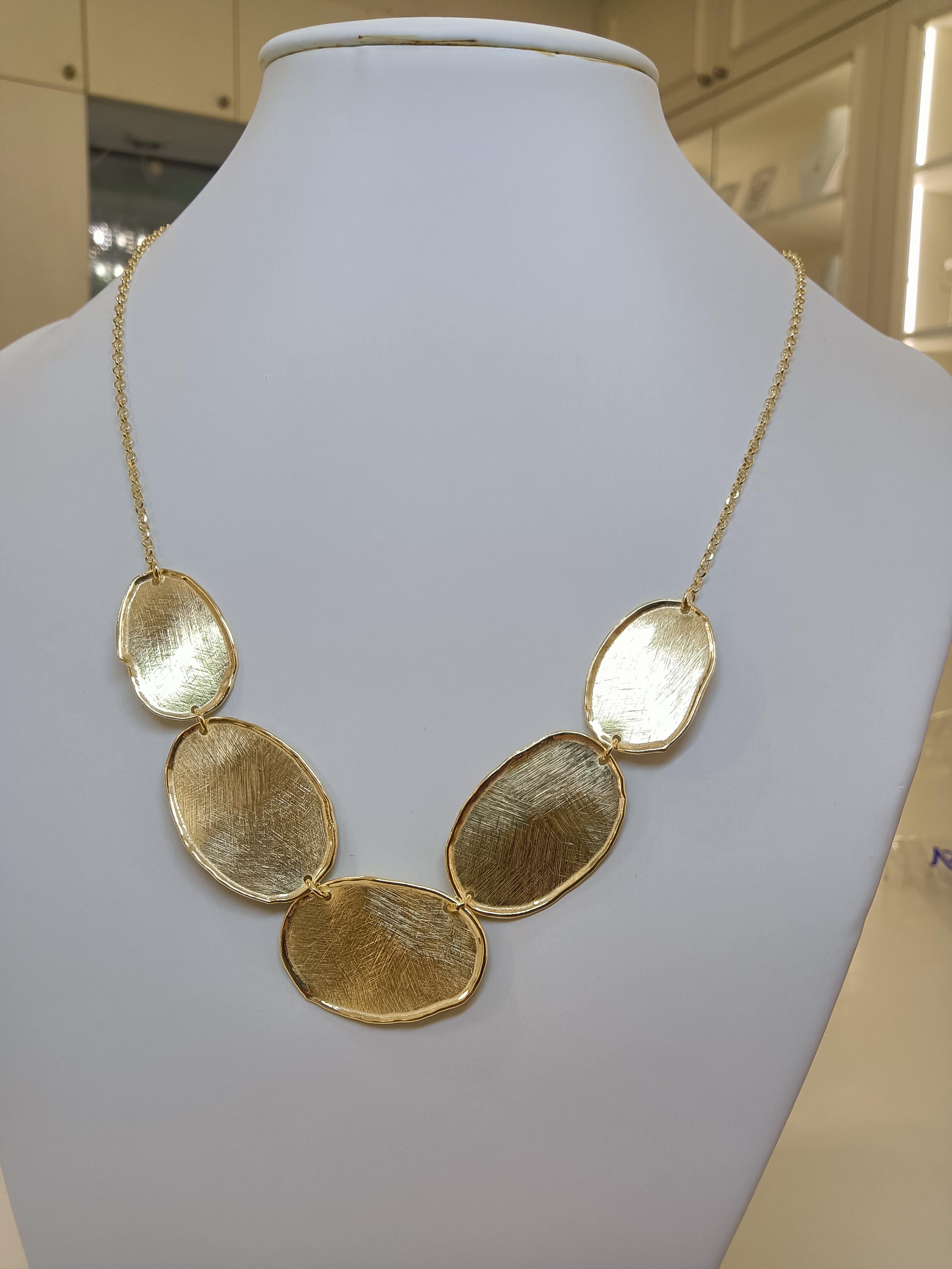 Girocollo in argento placcato oro 