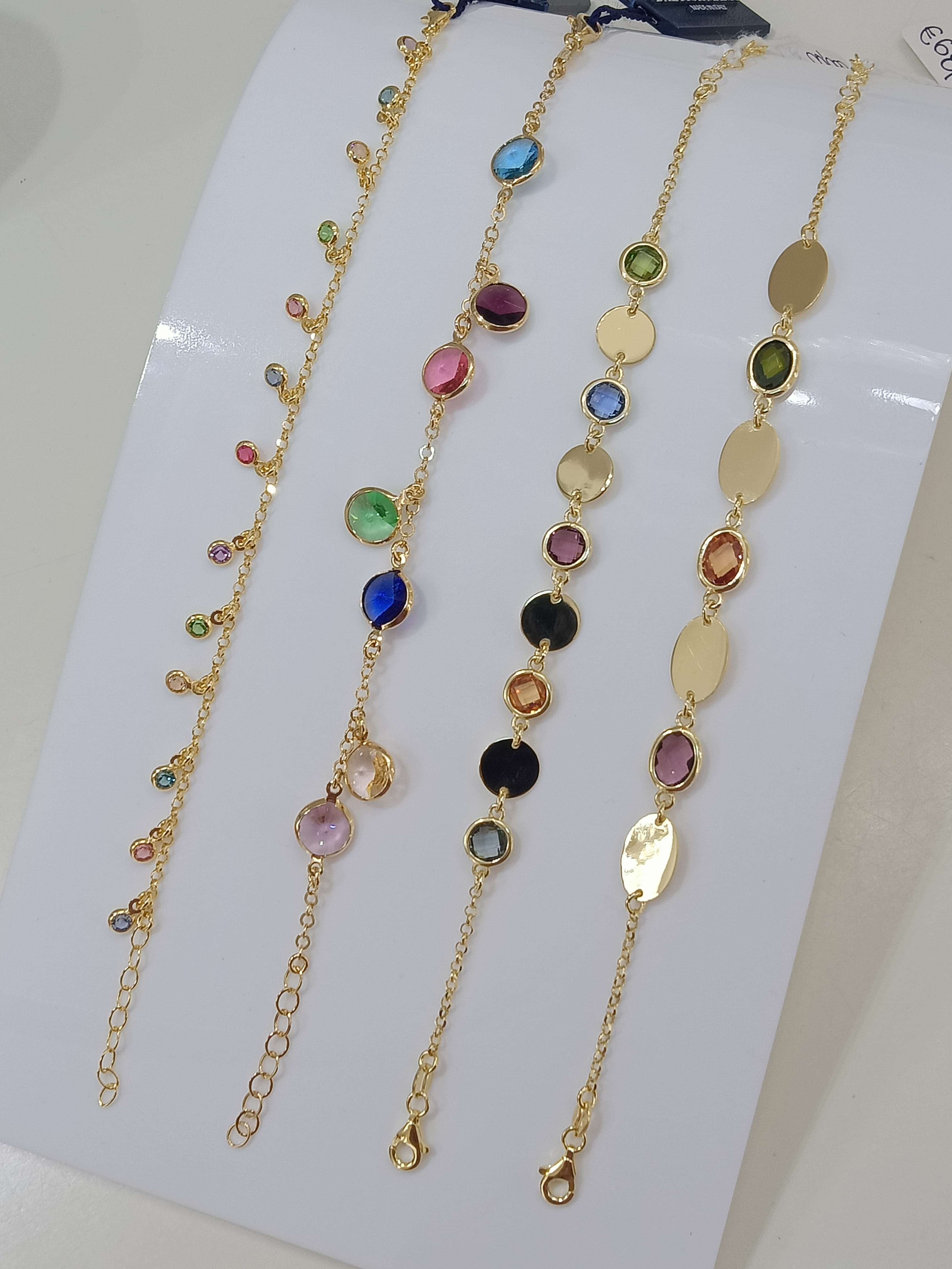 Bracciali argento multicolor