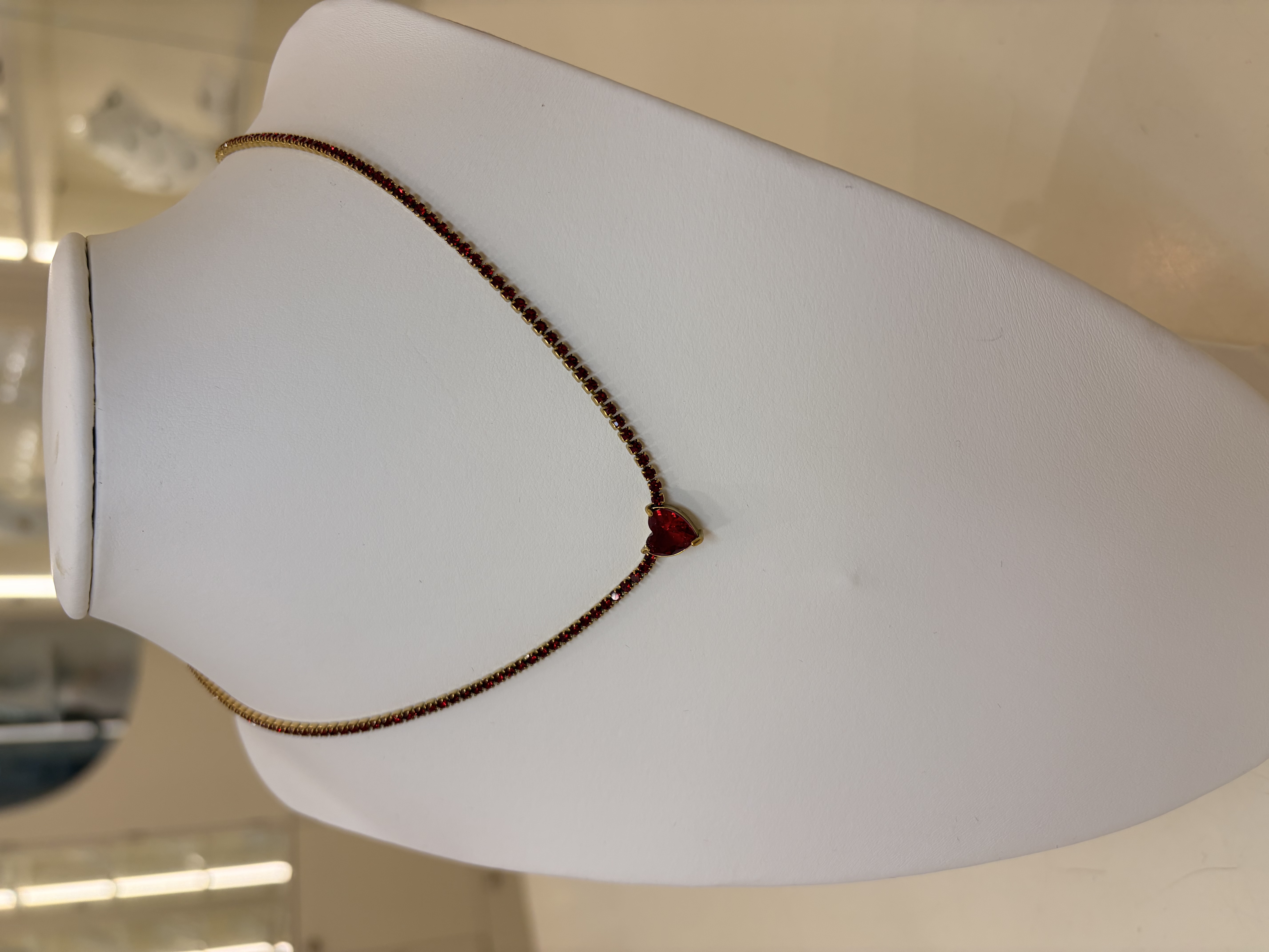 Collier tennis Heart