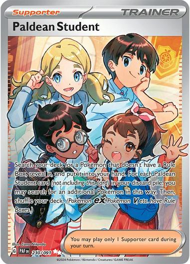 Paldean Student 230/091  Pokemon Paldean Fates