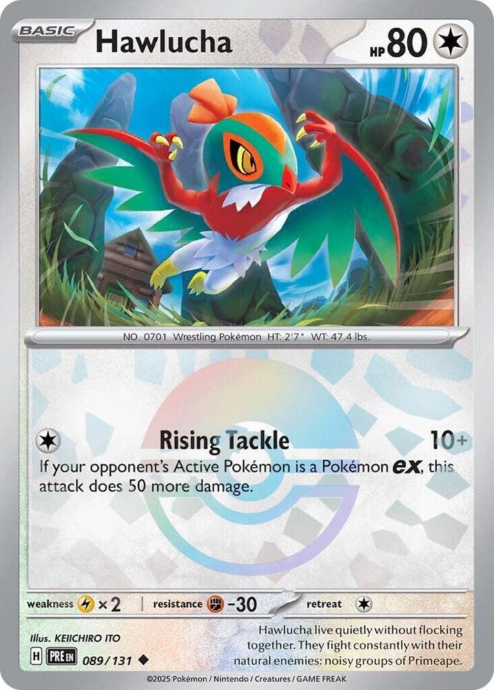 Hawlucha [Master Ball] 89/131  Pokemon Prismatic Evolutions