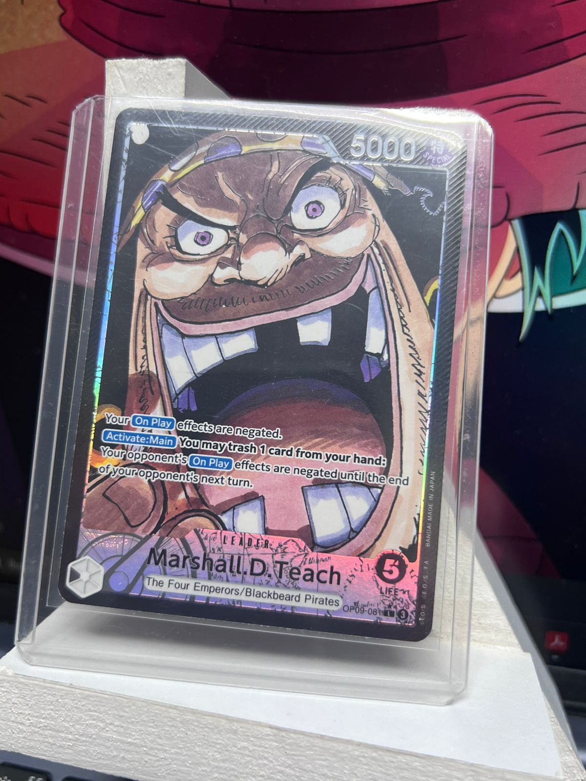 Carta de Marshall D. Teach - One Piece OP09-081