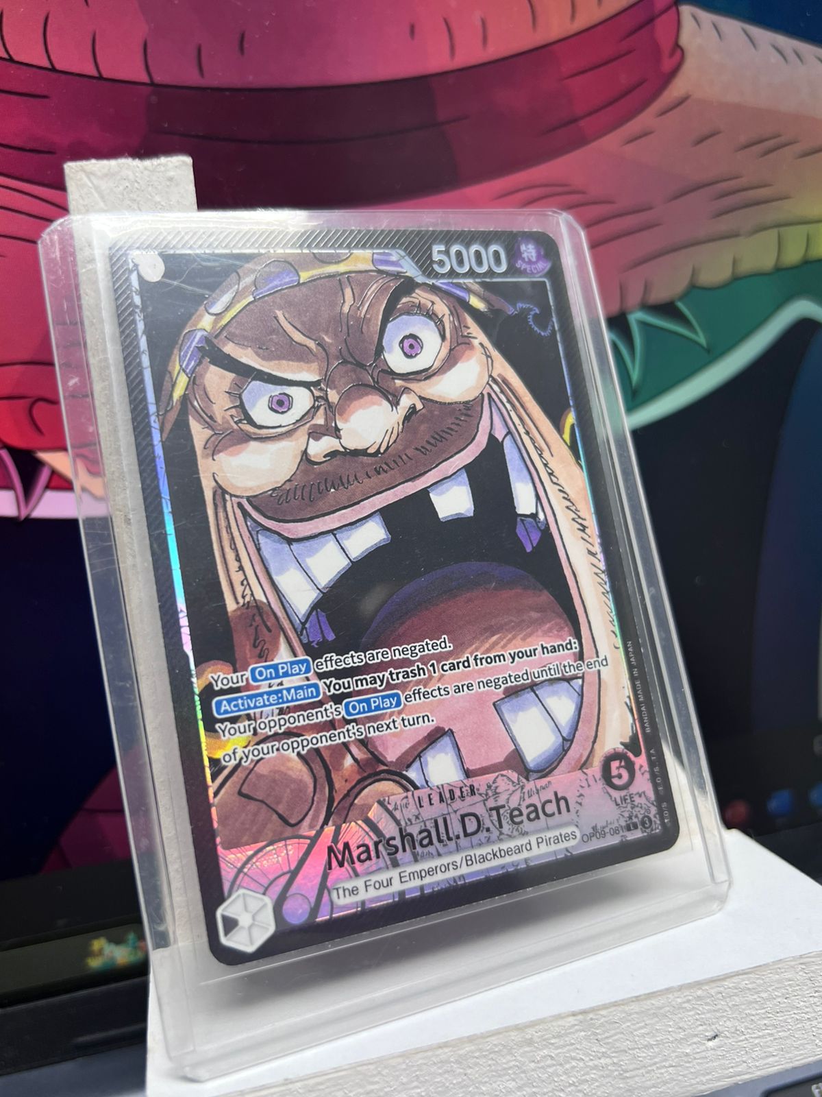 Carta de Marshall D. Teach - One Piece OP09-081