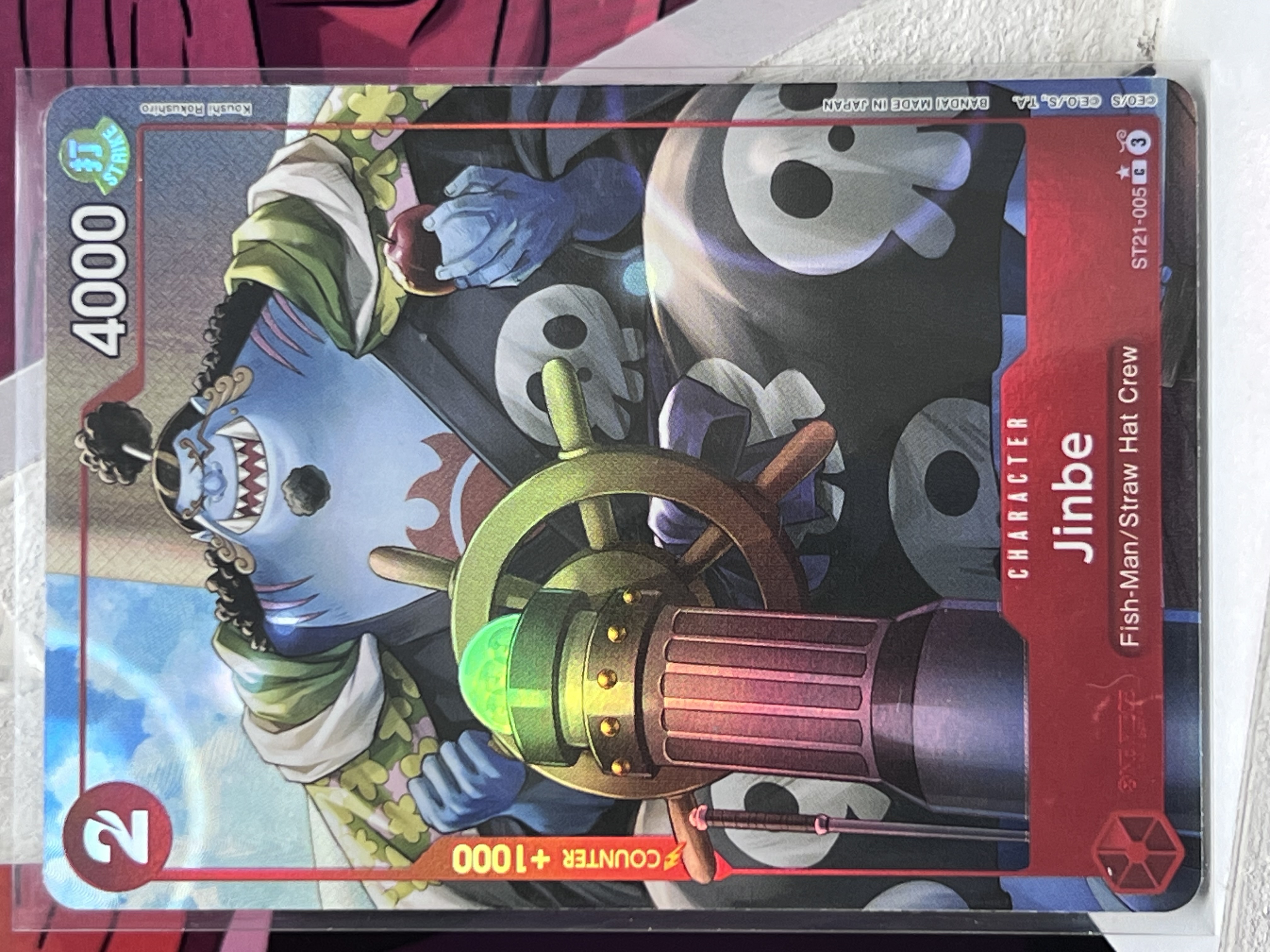 Carta de juego de Jinbe ST21-005