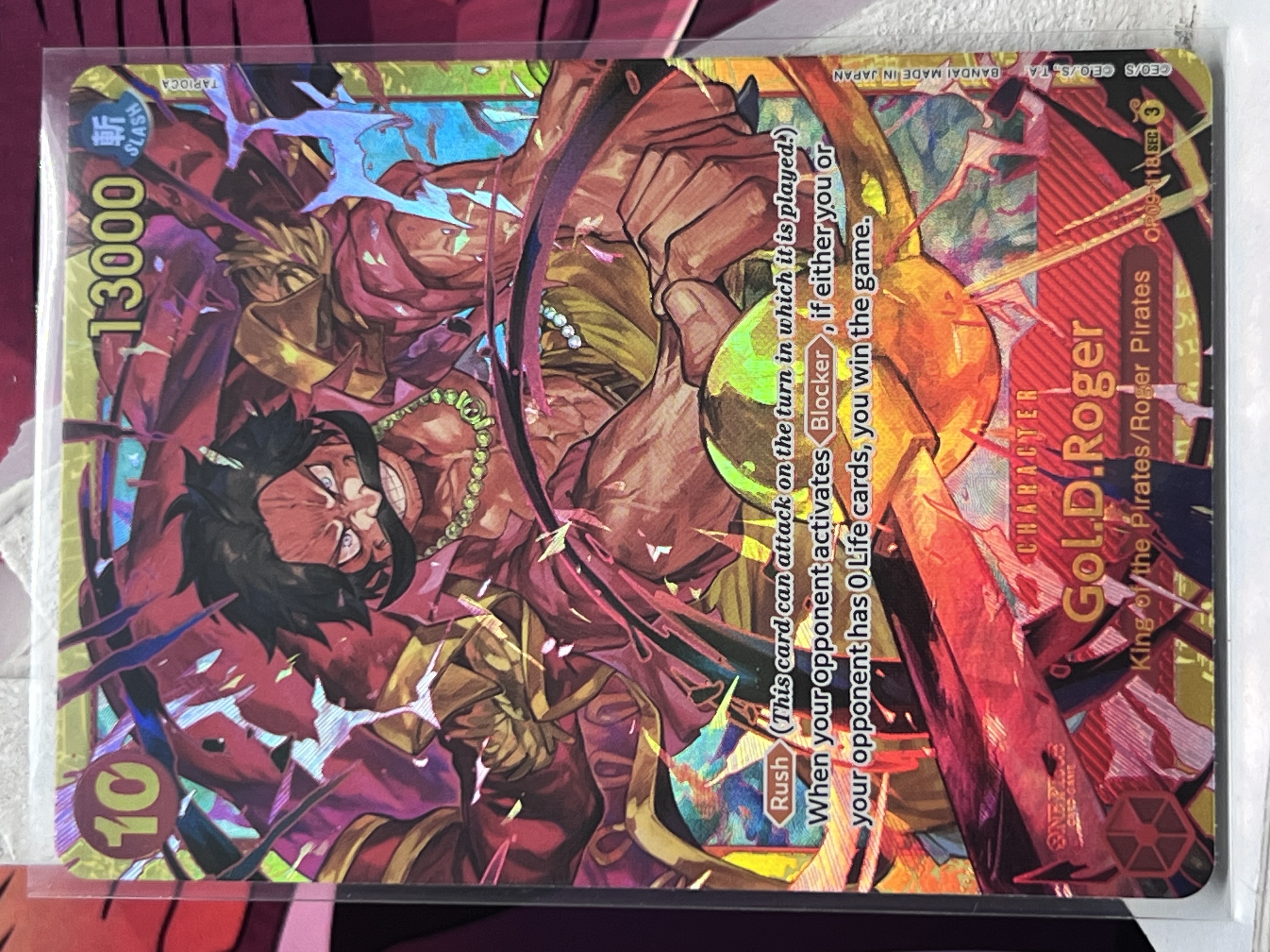 Carta de colección de Gold. D Roger OP09-118