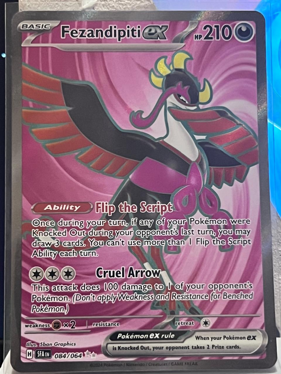 Fezandipiti EX 84 Pokemon Shrouded Fable