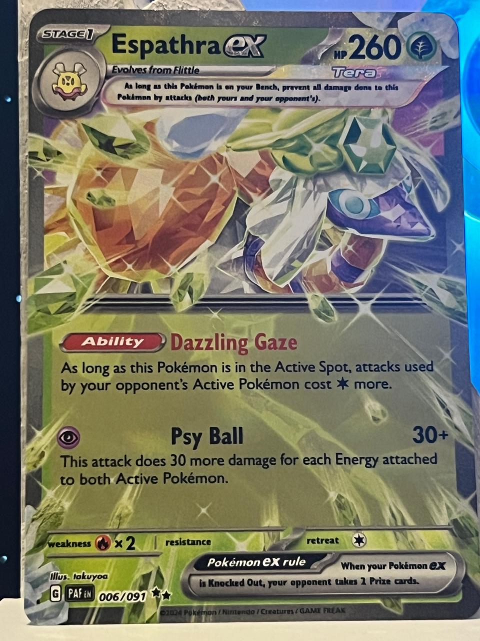 Espathra EX Pokemón