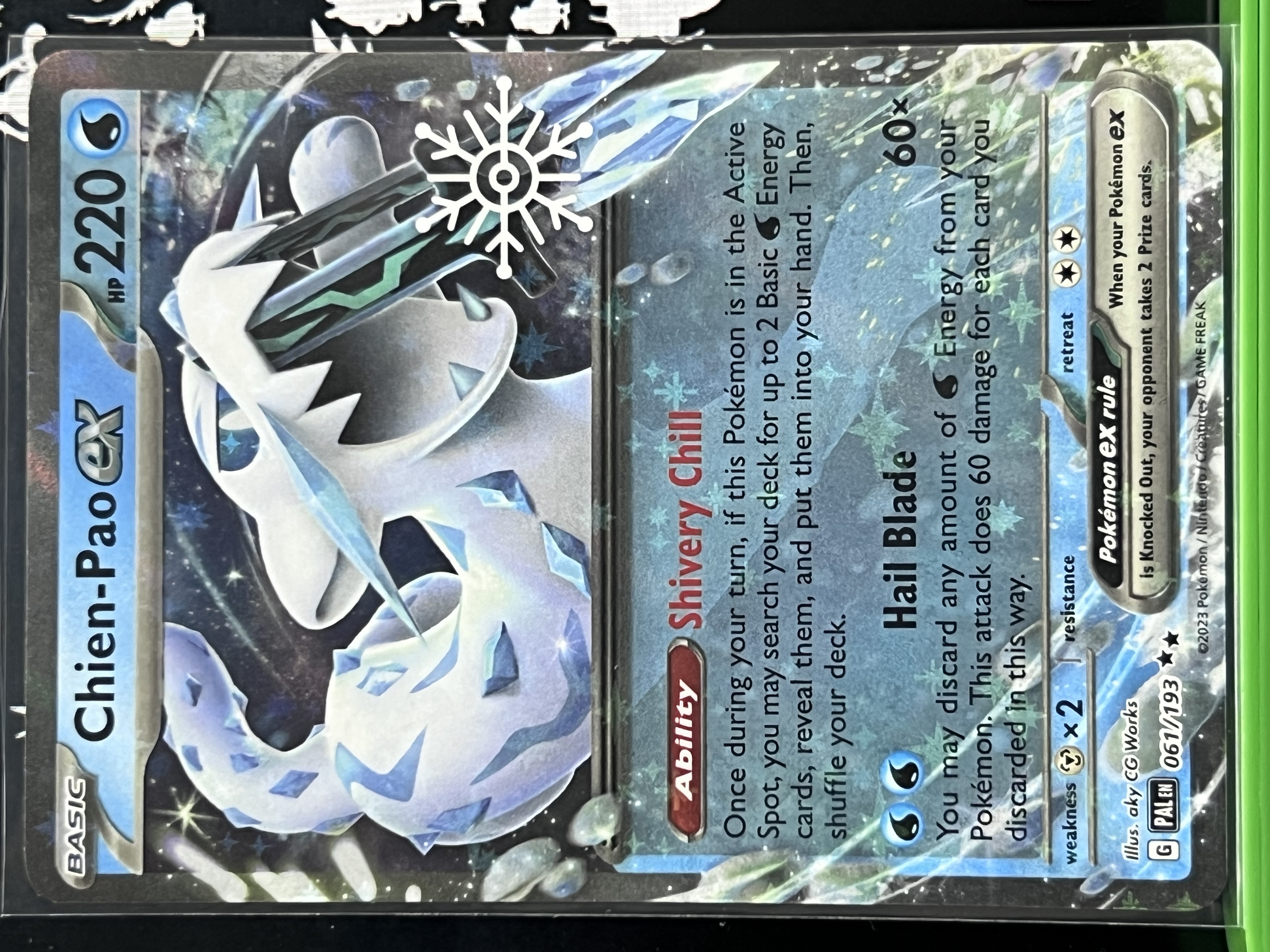 Chien-Pao ex #61 estampado especial snowflake