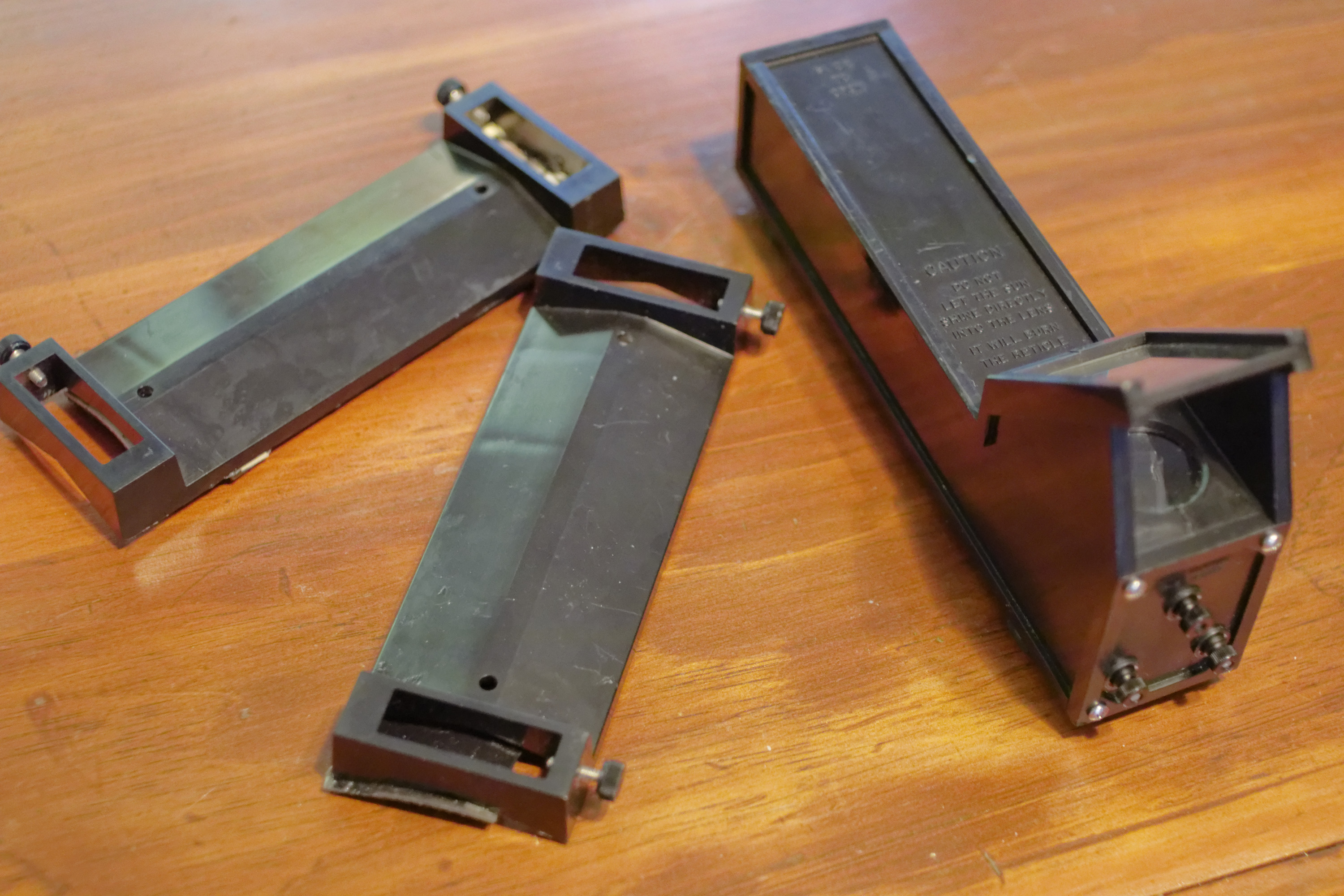 Telrad finderscope with 2 bases