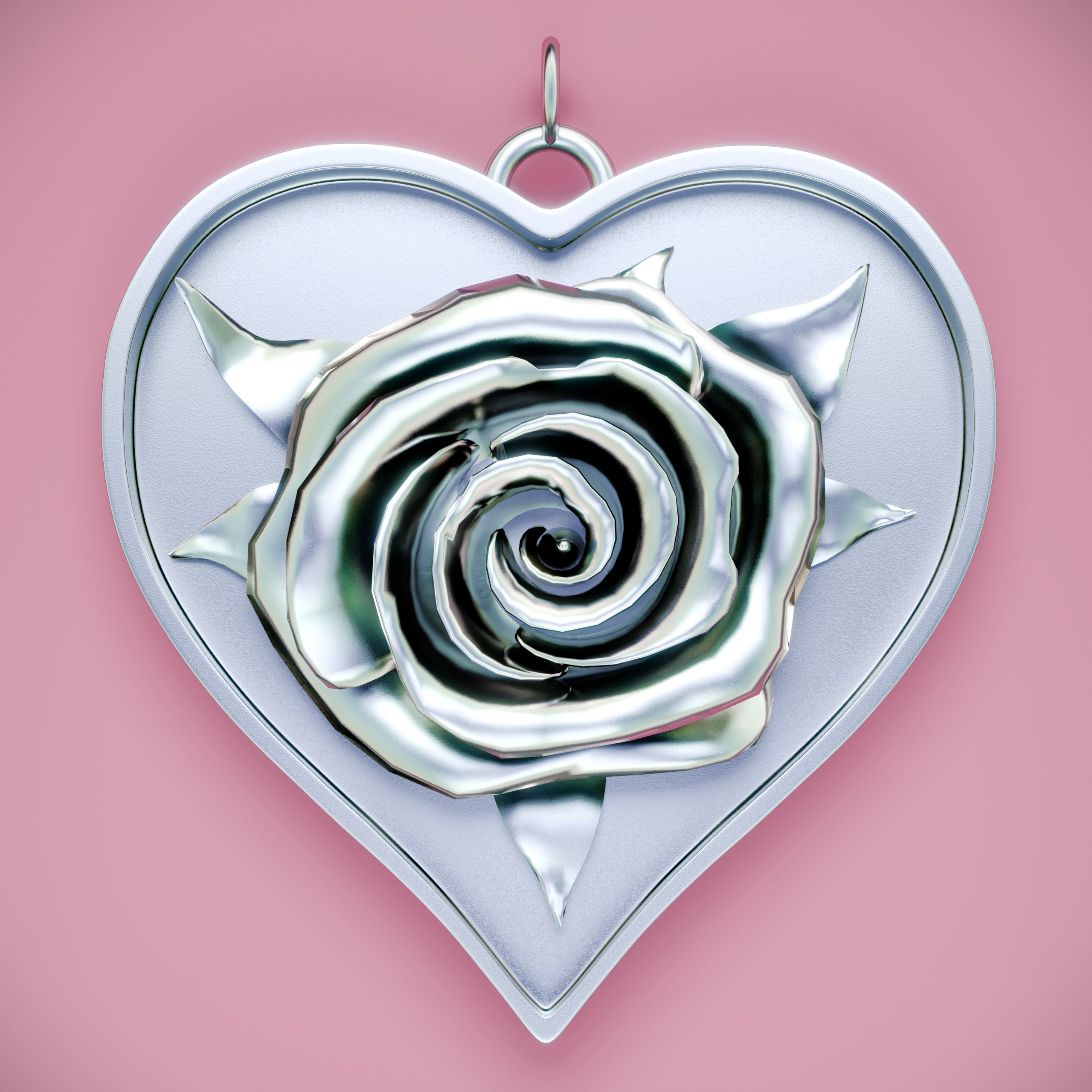 Rose Heartbeat Necklace