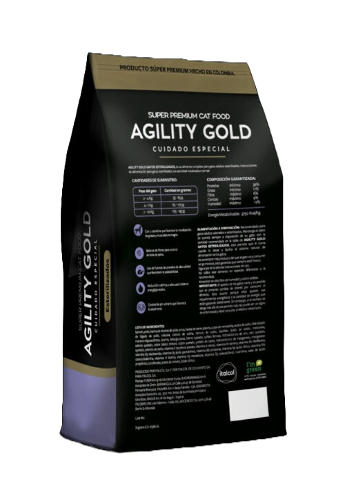 Agility Gold Gatos Adultos Castrados o Esterilizados