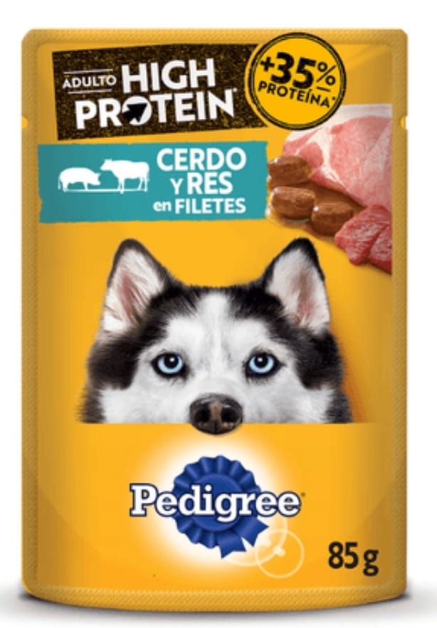 Alimento  Humedo   perro Pedigree Adulto High Protein
