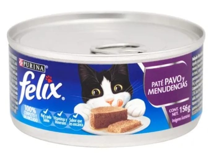 Purina Felix Paté Pavo y Menudencias lata 