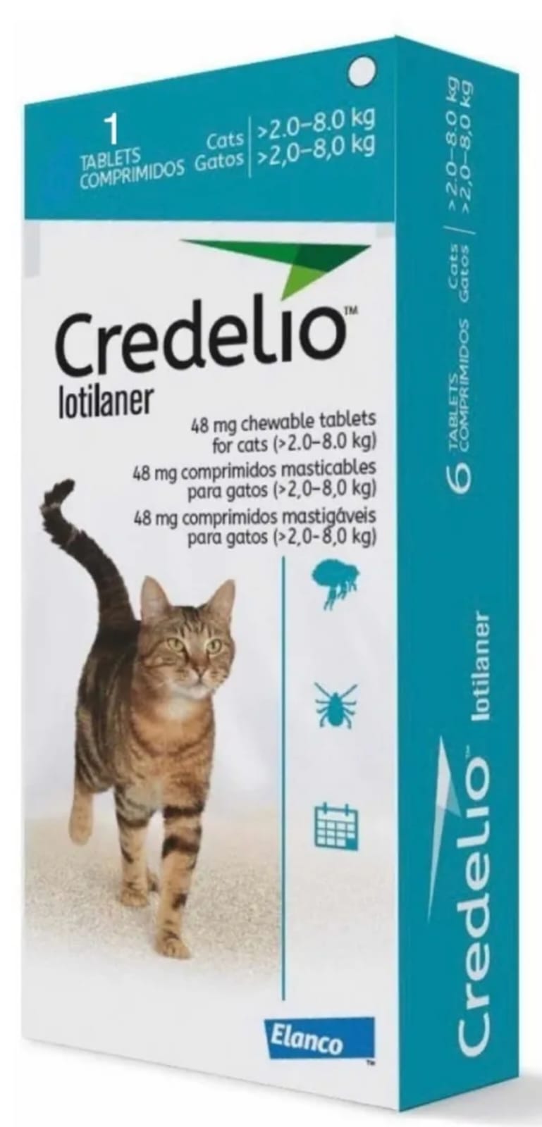Antipulgas gato Credelio  2 - 8 kilos 