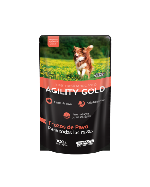 Agility Gold Húmedo Trozos de Pavo