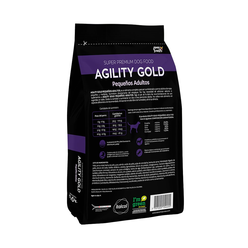 Agility Gold Adultos Razas Pequeñas 