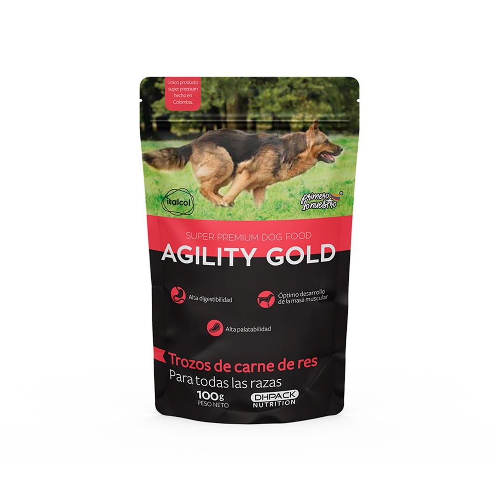 Agility Gold Perros Comida Húmeda Carne de Res